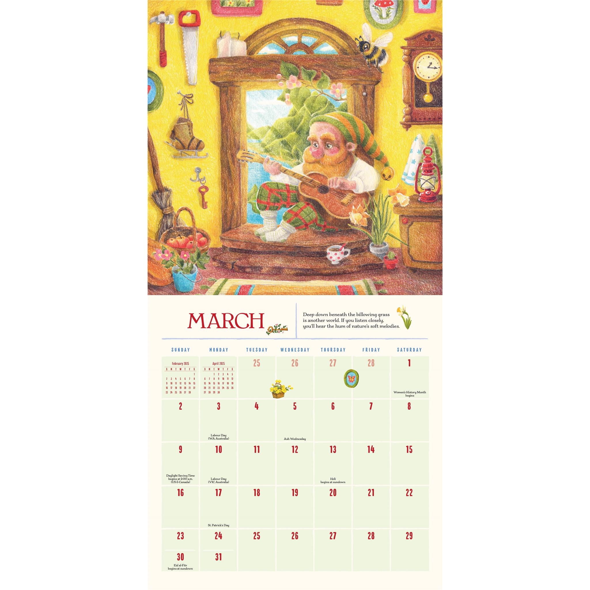 Gnome Life Wall 2025 Calendar - Online Exclusive