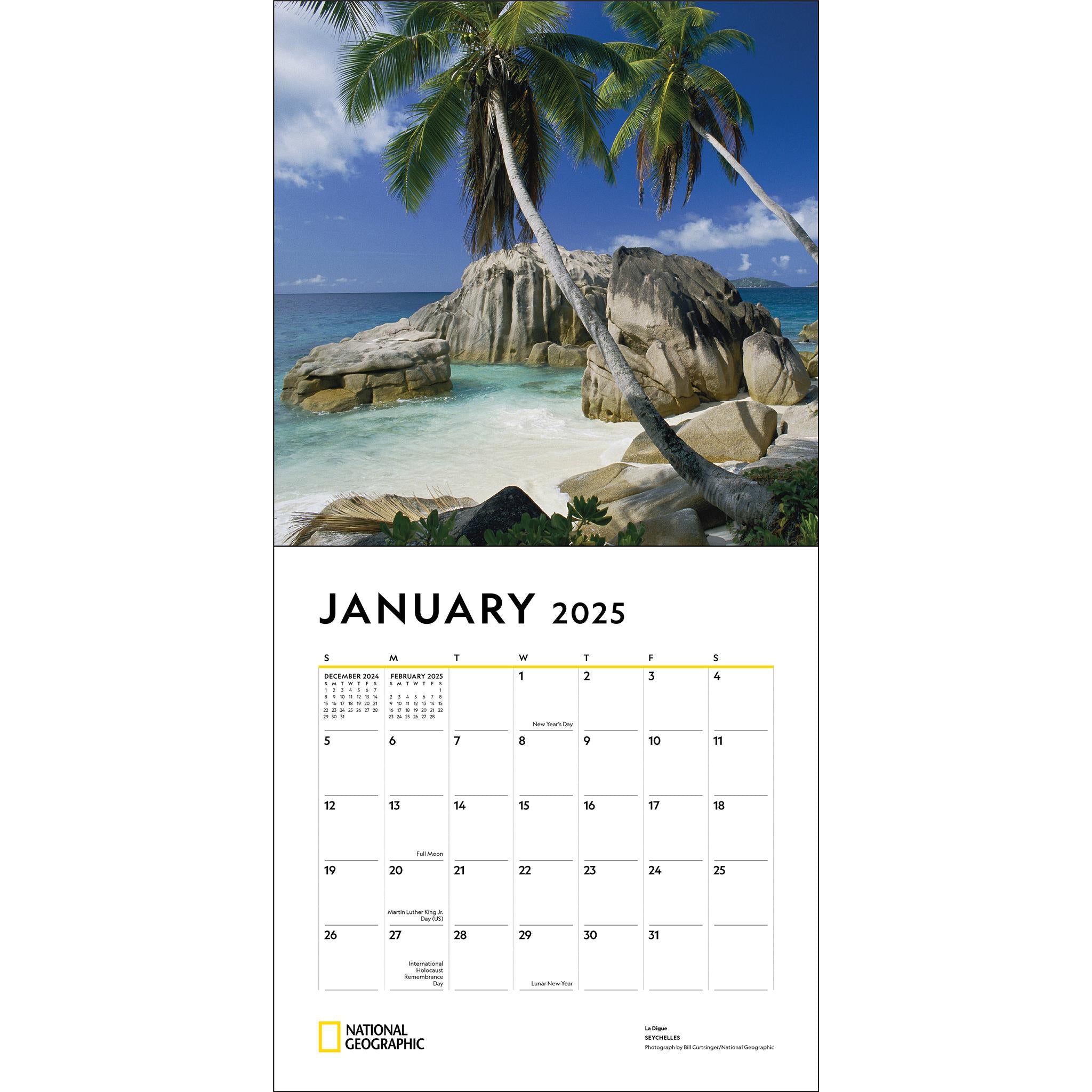 Paradise National Geographic Wall 2025 Calendar - Online Exclusive