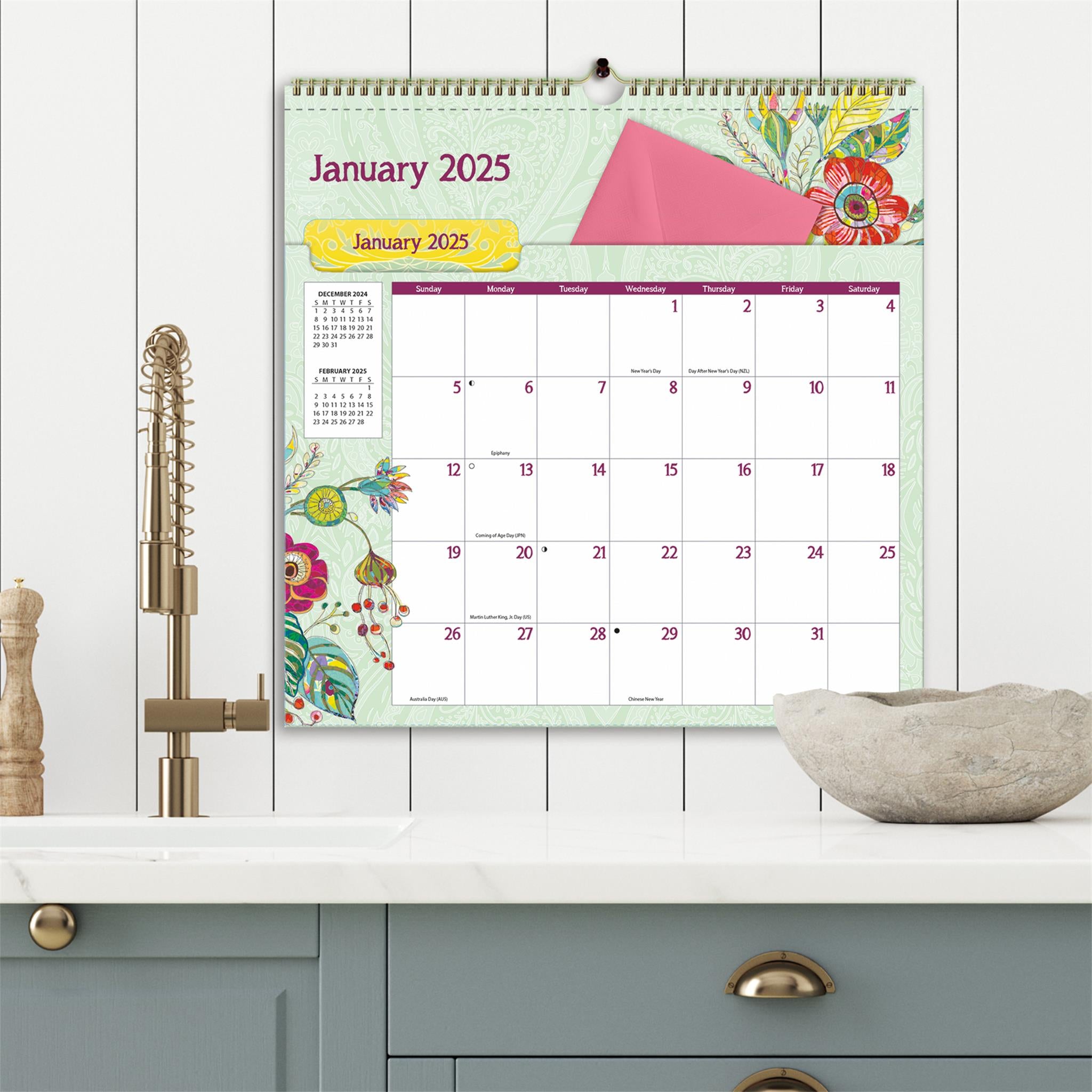 Ladybird File It Wall 2025 Calendar