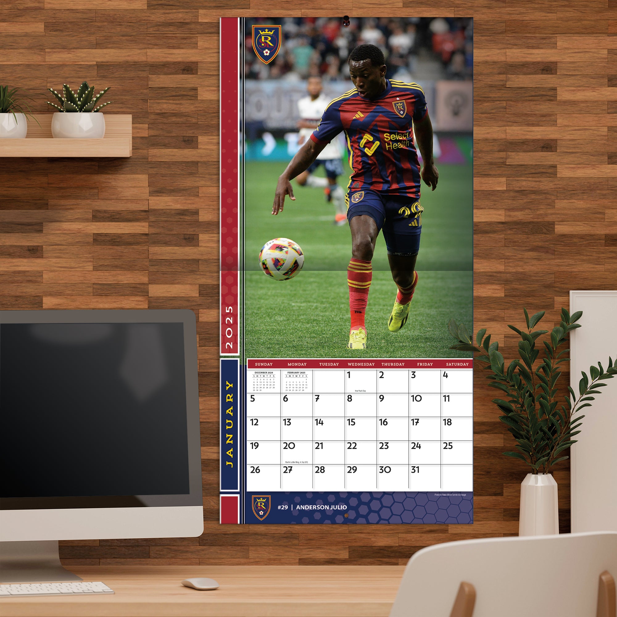 MLS Real Salt Lake Wall 2025 Calendar - Online Exclusive