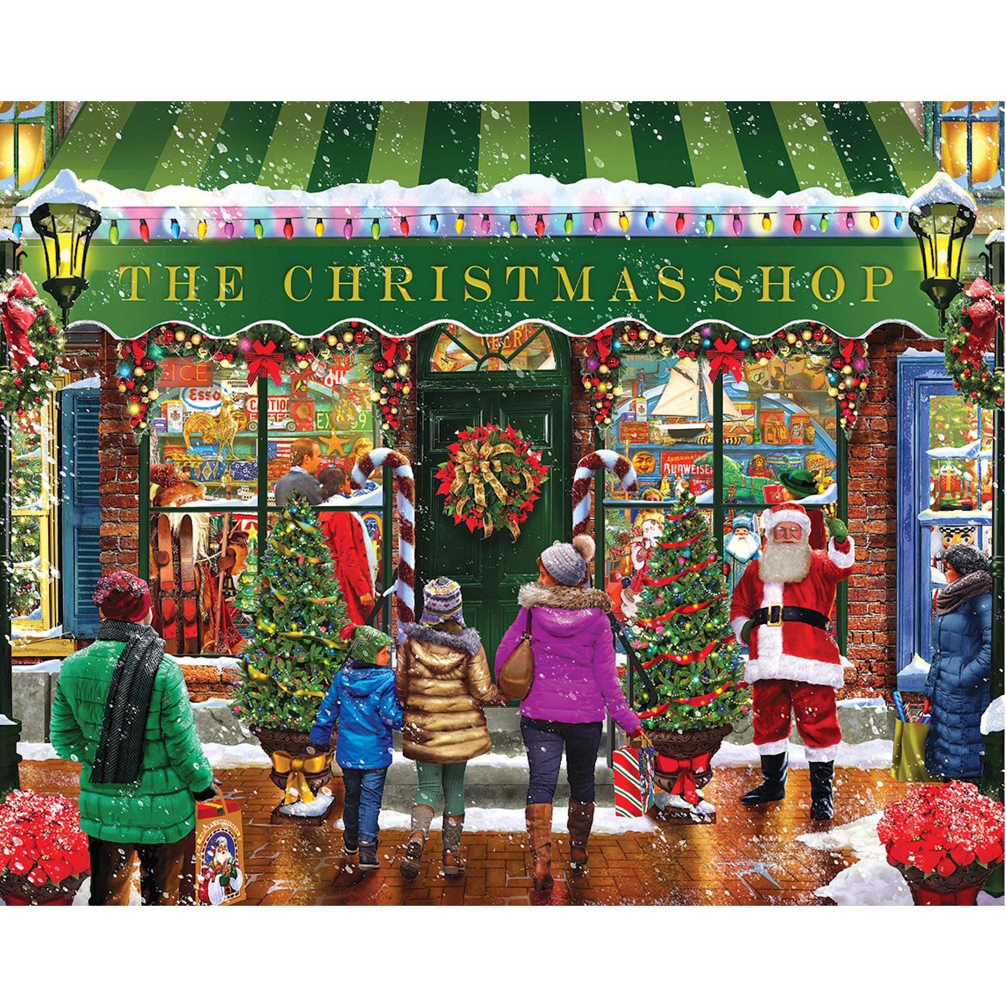 The Christmas Shop 1000 Piece Puzzle White Mountain