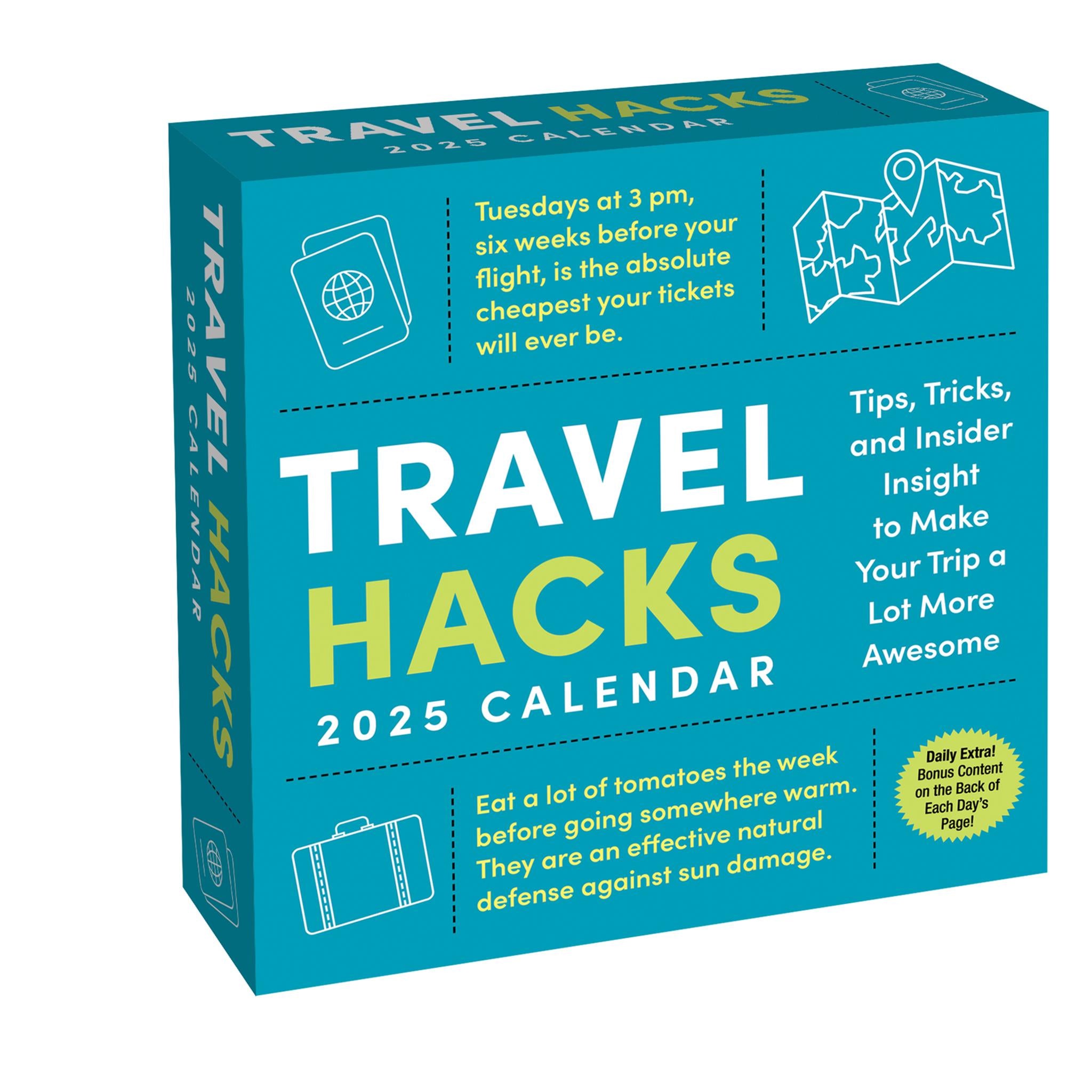 Travel Hacks Box 2025 Calendar - Online Exclusive