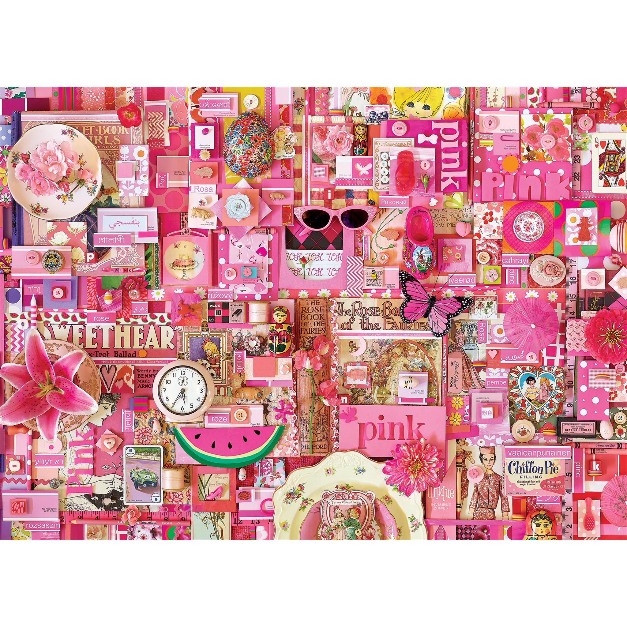 Pink 1000 Piece Puzzle Cobble Hill