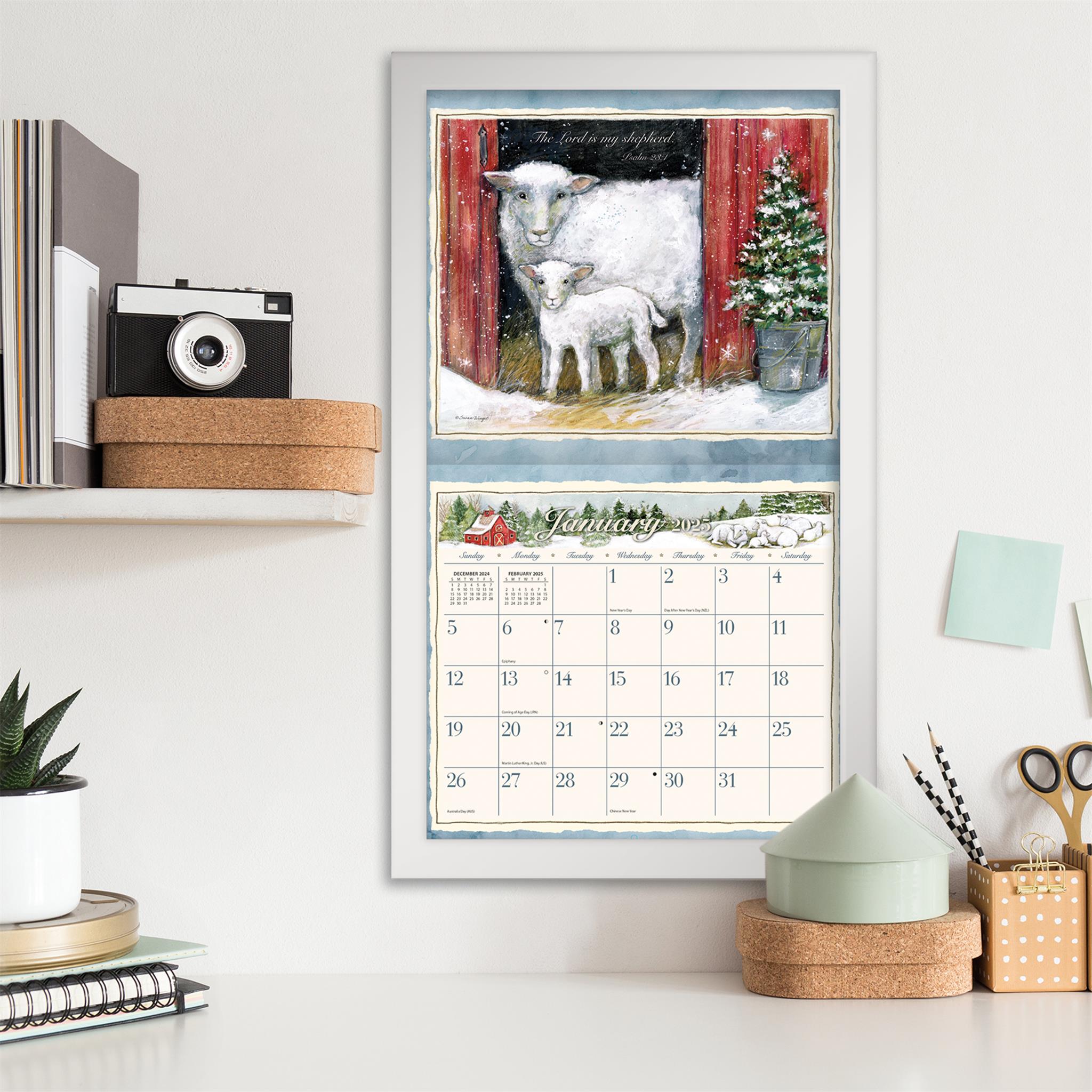 Lord Is My Shepherd Wall 2025 Calendar