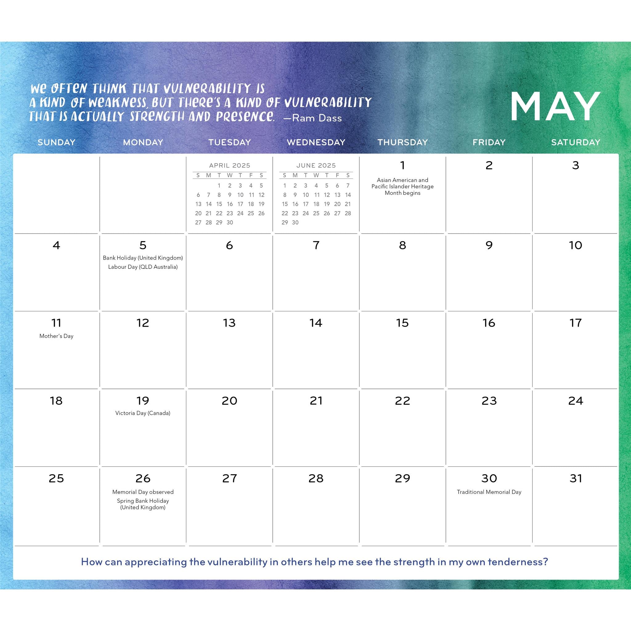 Everyday Gratitude Magnetic Mini 2025 Calendar - Online Exclusive