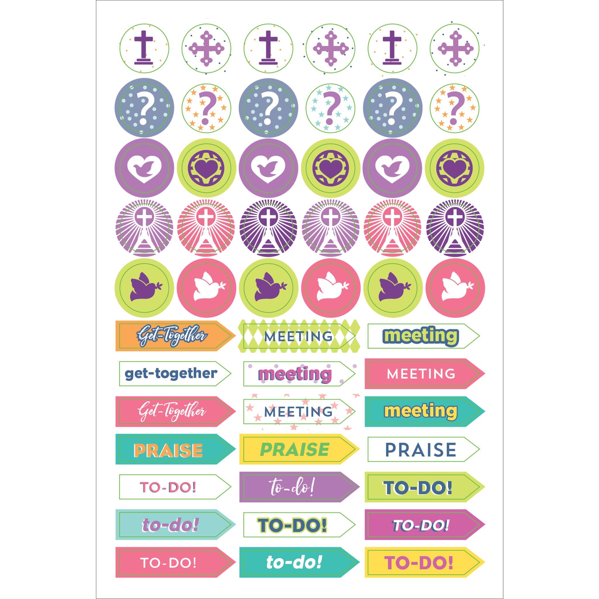 Bible Planner Stickers