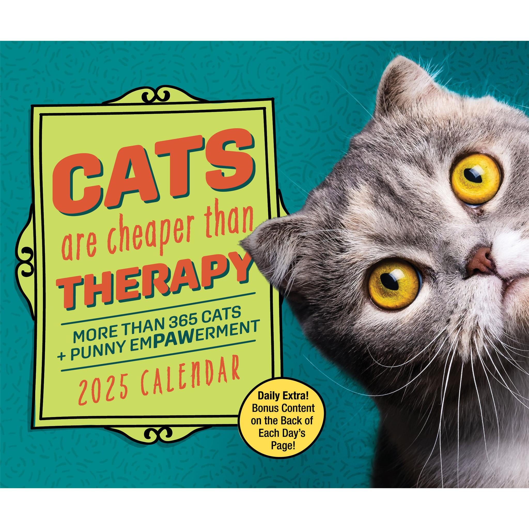 Cats Are Cheaper Than Therapy Box 2025 Calendar - Online Exclusive