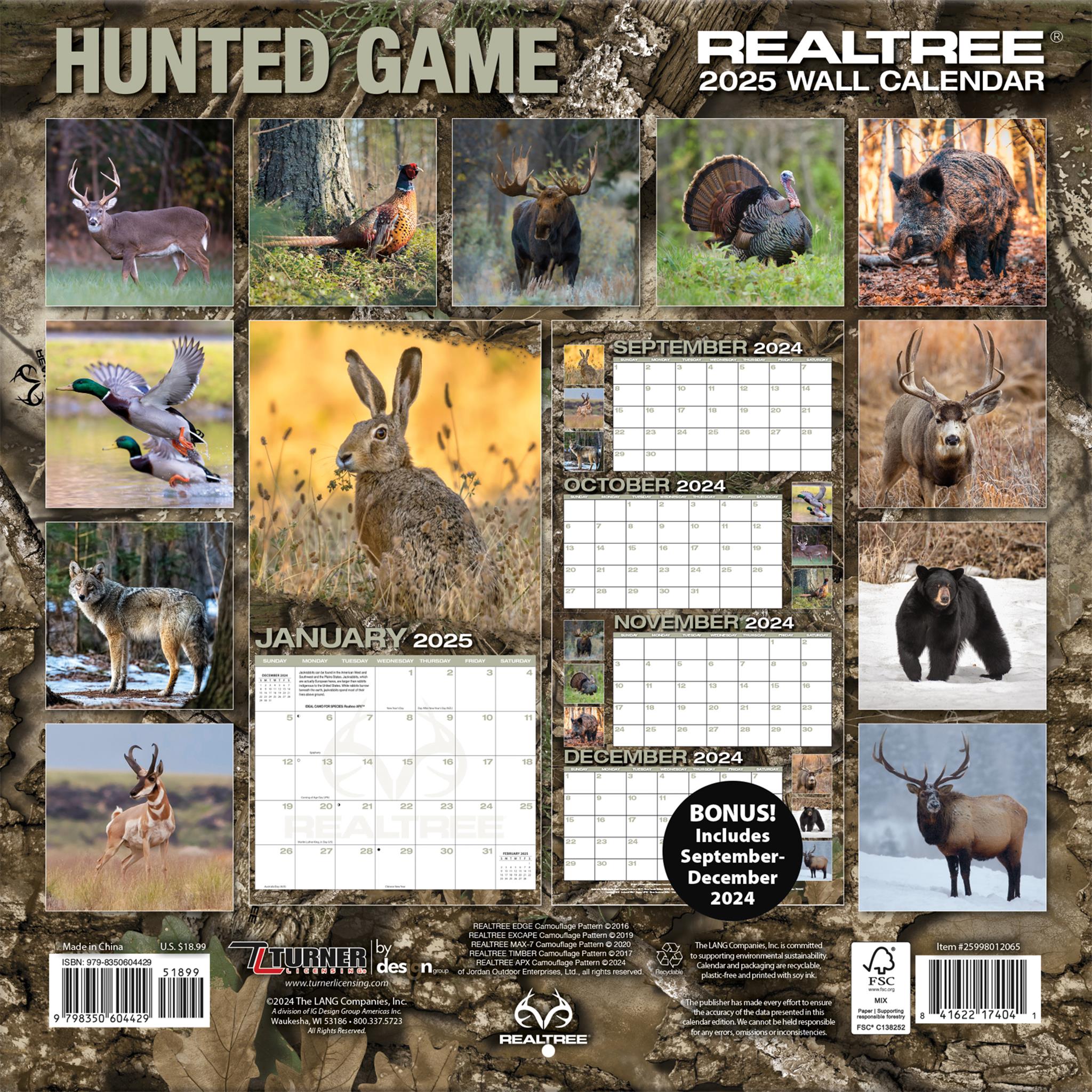 Realtree Hidden Hunter Wall 2025 Calendar - Online Exclusive