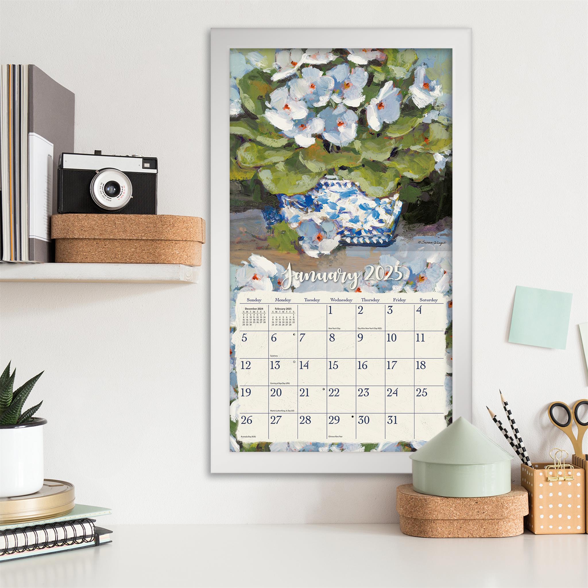 Gallery Florals Wall 2025 Calendar - Online Exclusive