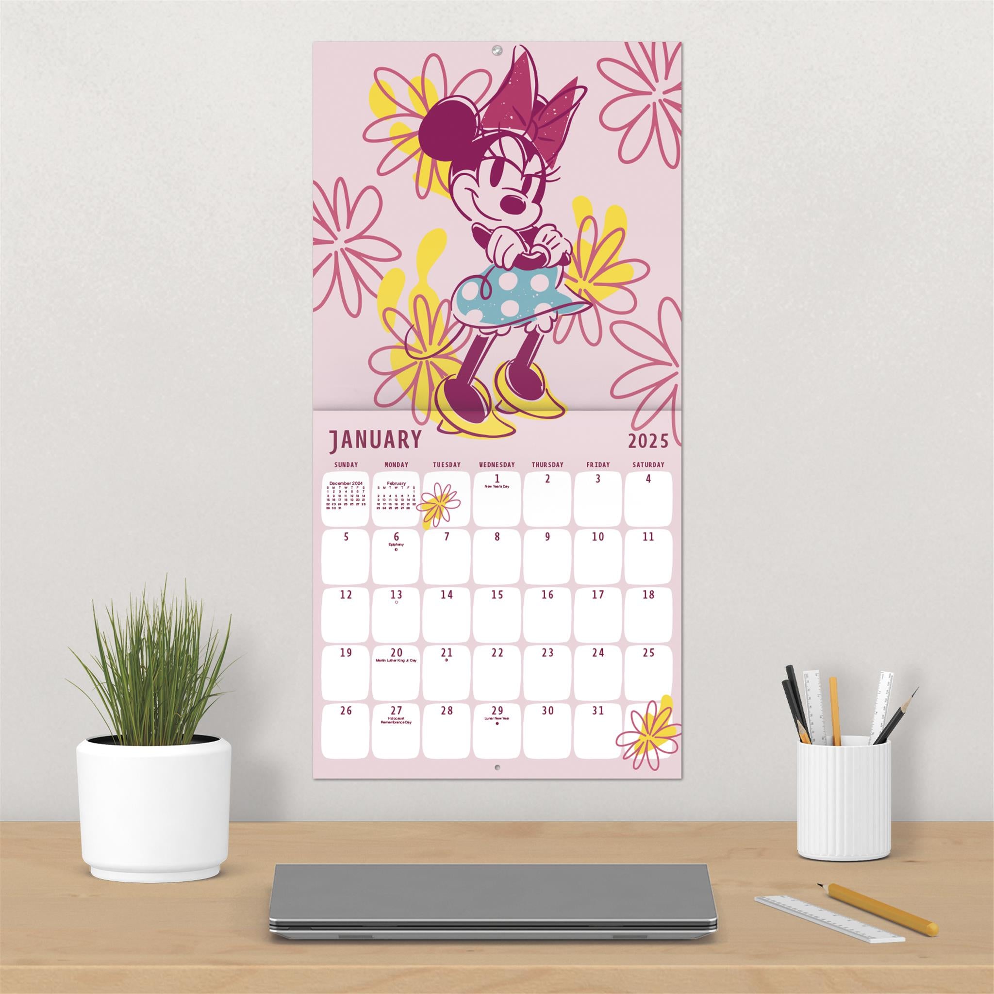 Minnie Mouse Wall 2025 Calendar - Online Exclusive