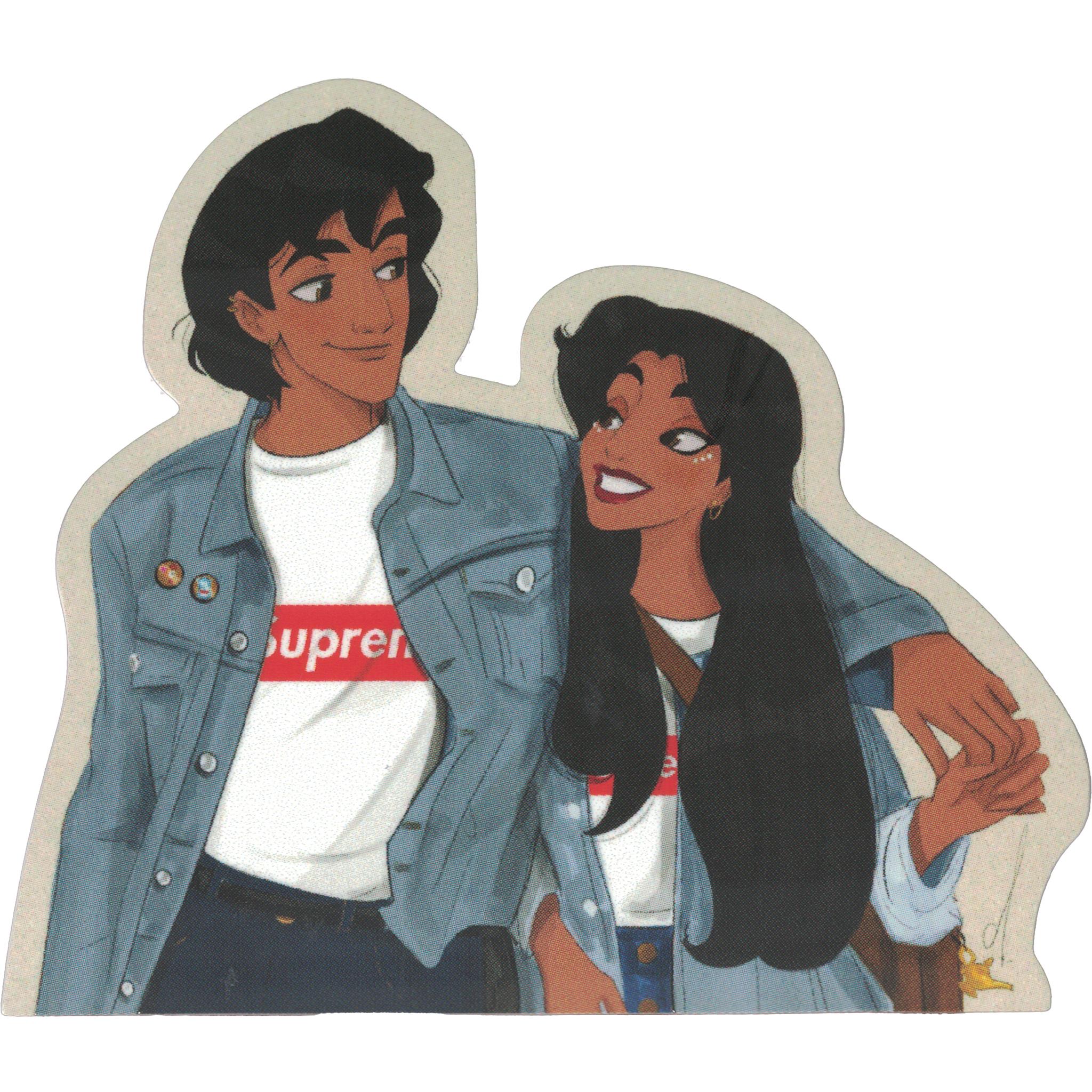 Alladin and Jasmine Vinyl Sticker