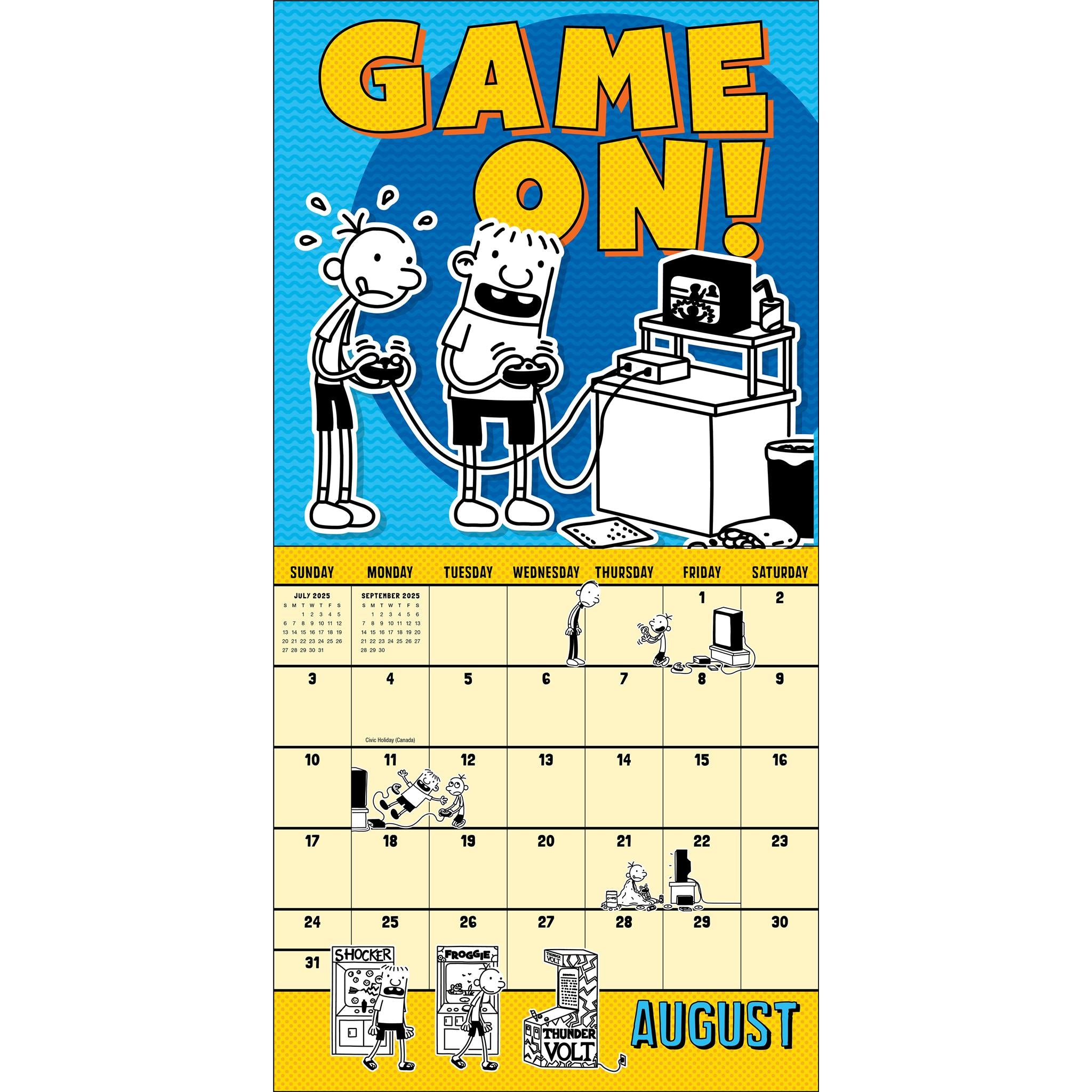 Wimpy Kid Wall 2025 Calendar