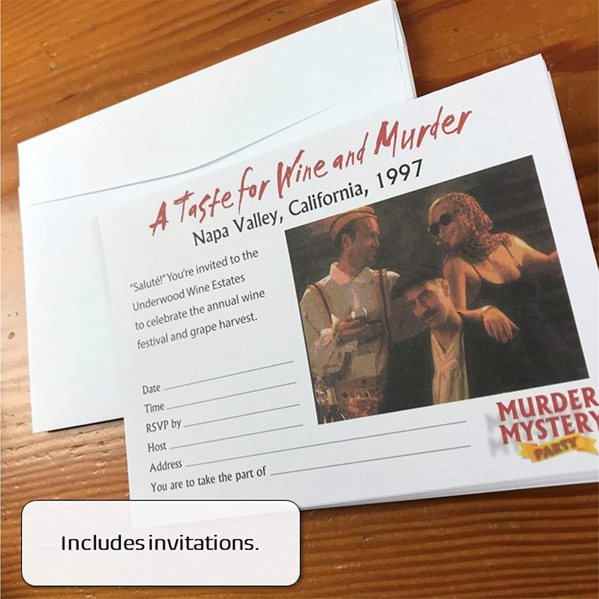 Taste for wine and murder mystery game product image | Calendar Club Canada-prd200422894