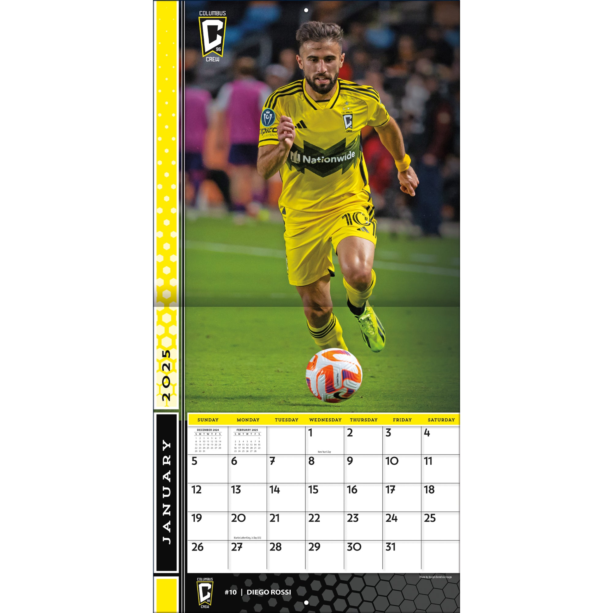 MLS Columbus Crew Wall 2025 Calendar - Online Exclusive