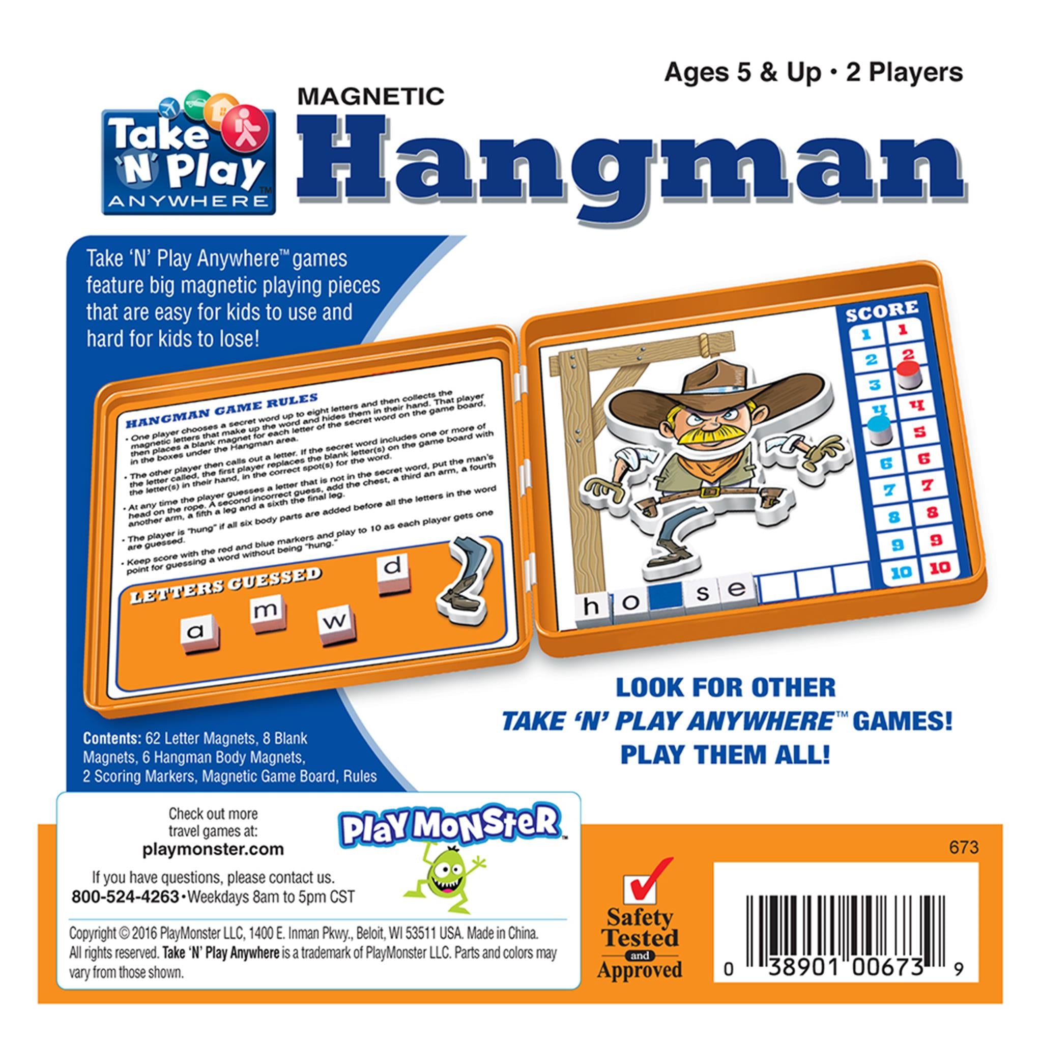 Hangman Magnetic Travel Game