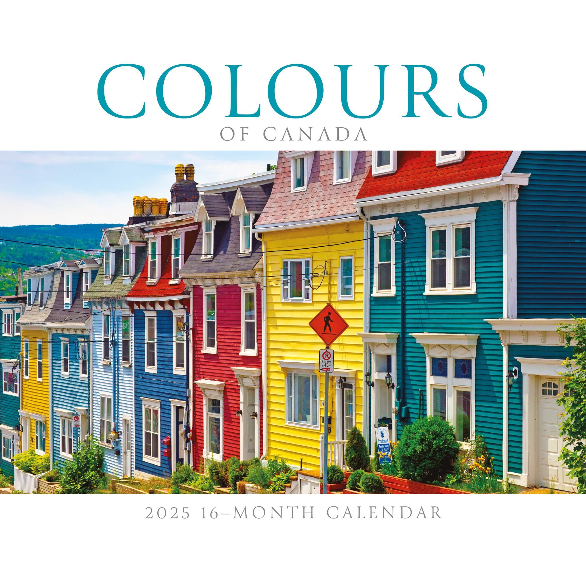 Colours Of Canada Deluxe Wall 2025 Calendar