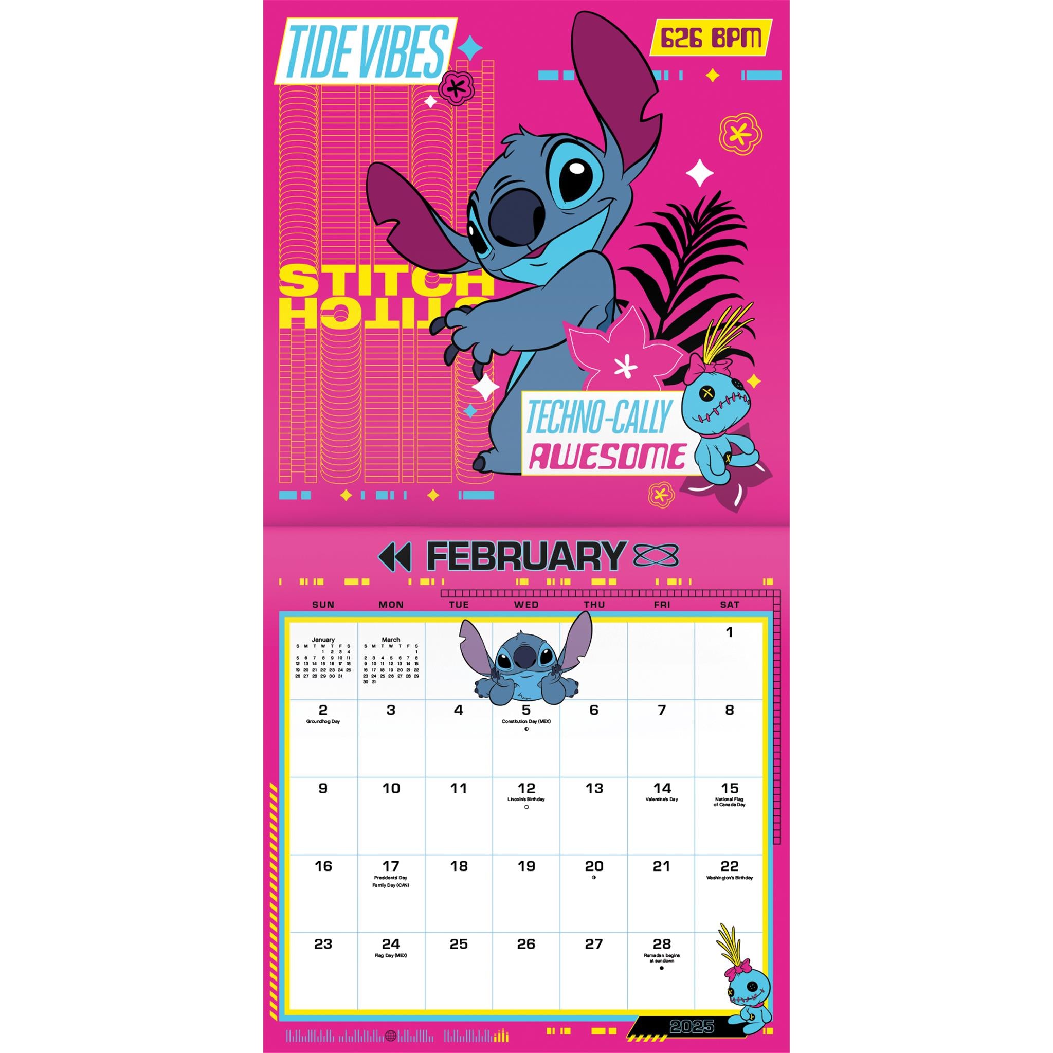 Stitch Wall 2025 Calendar - Online Exclusive