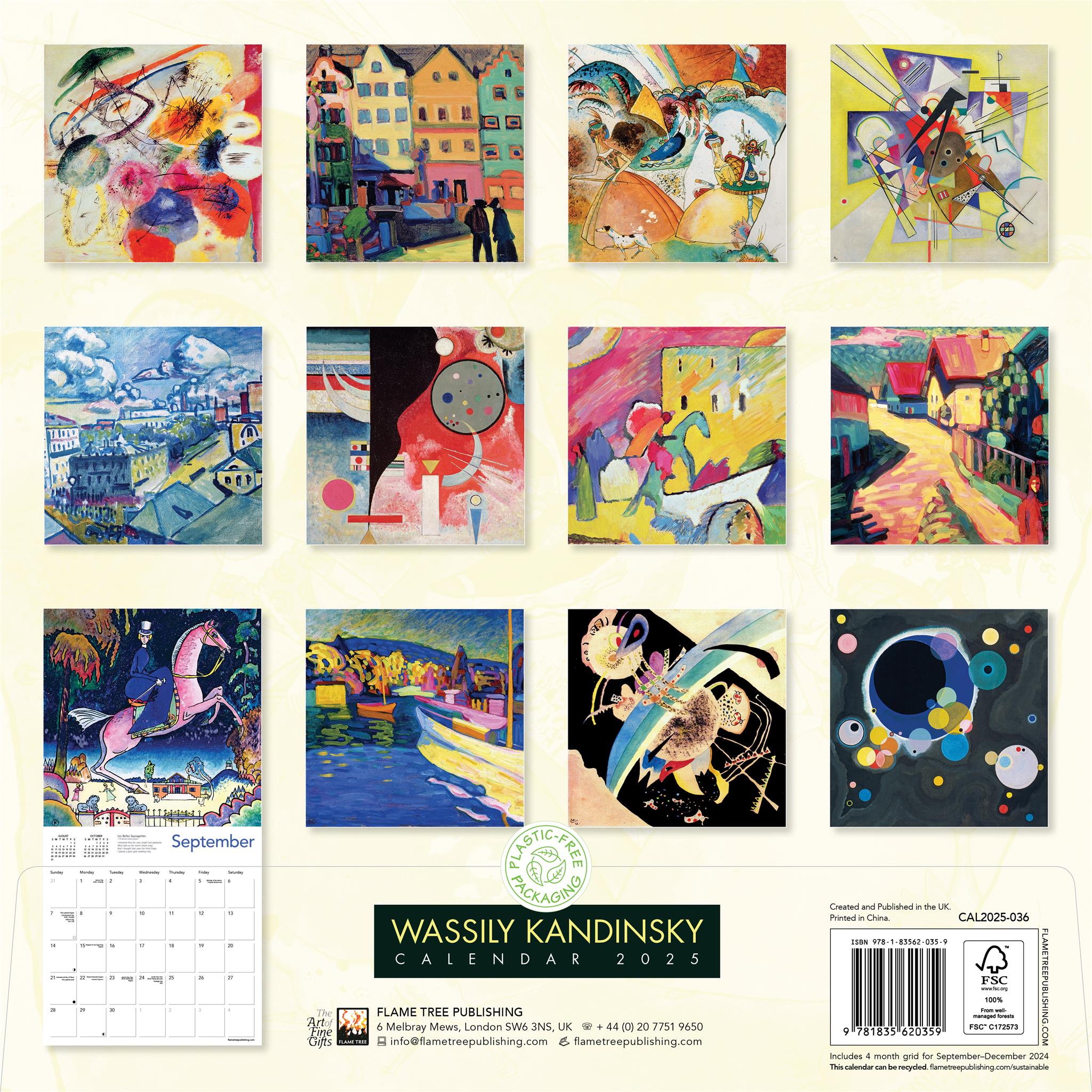 Wassily Kandinsky Wall 2025 Calendar