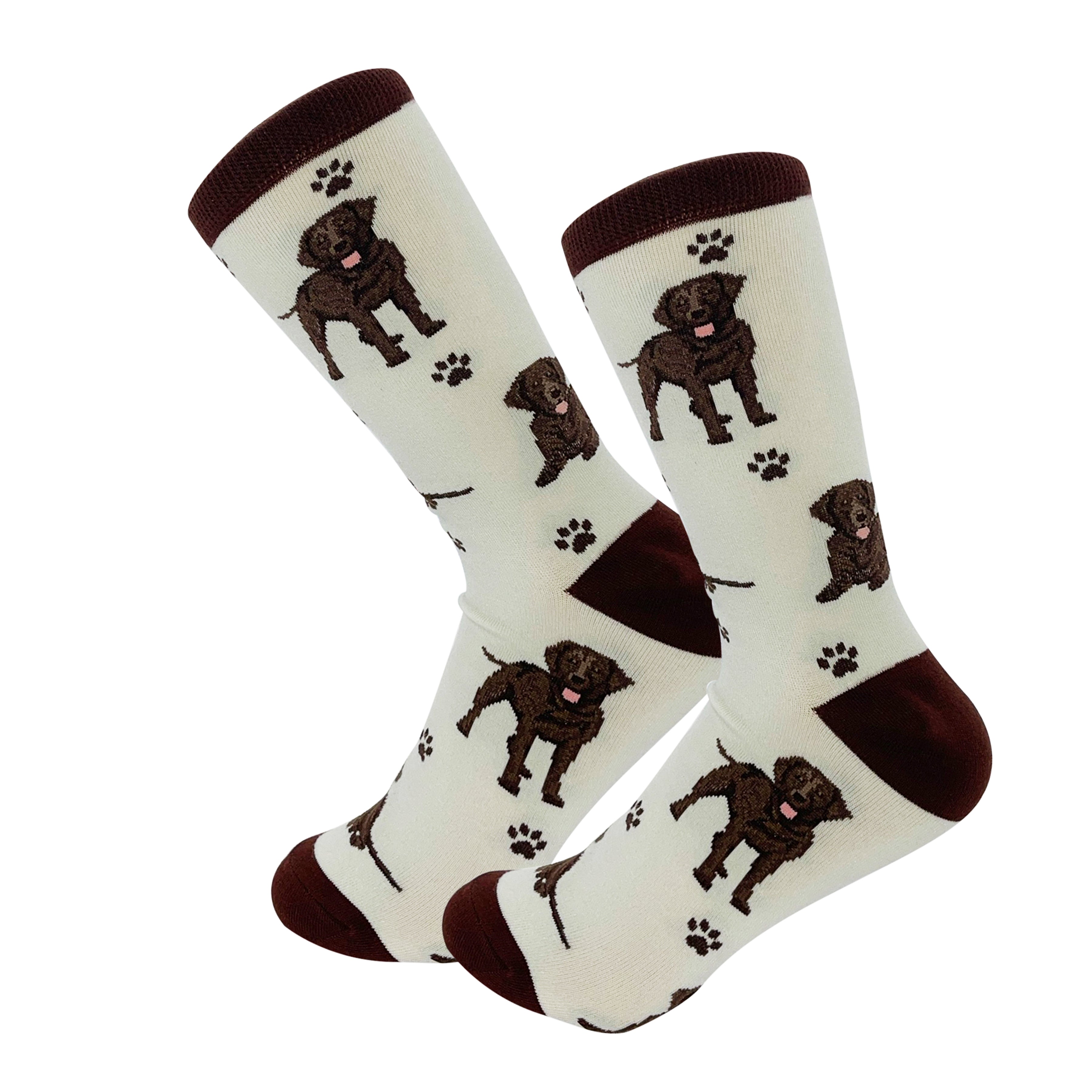 Happy Tails Socks - Labrador Chocolate Full Body Socks - FINAL SALE