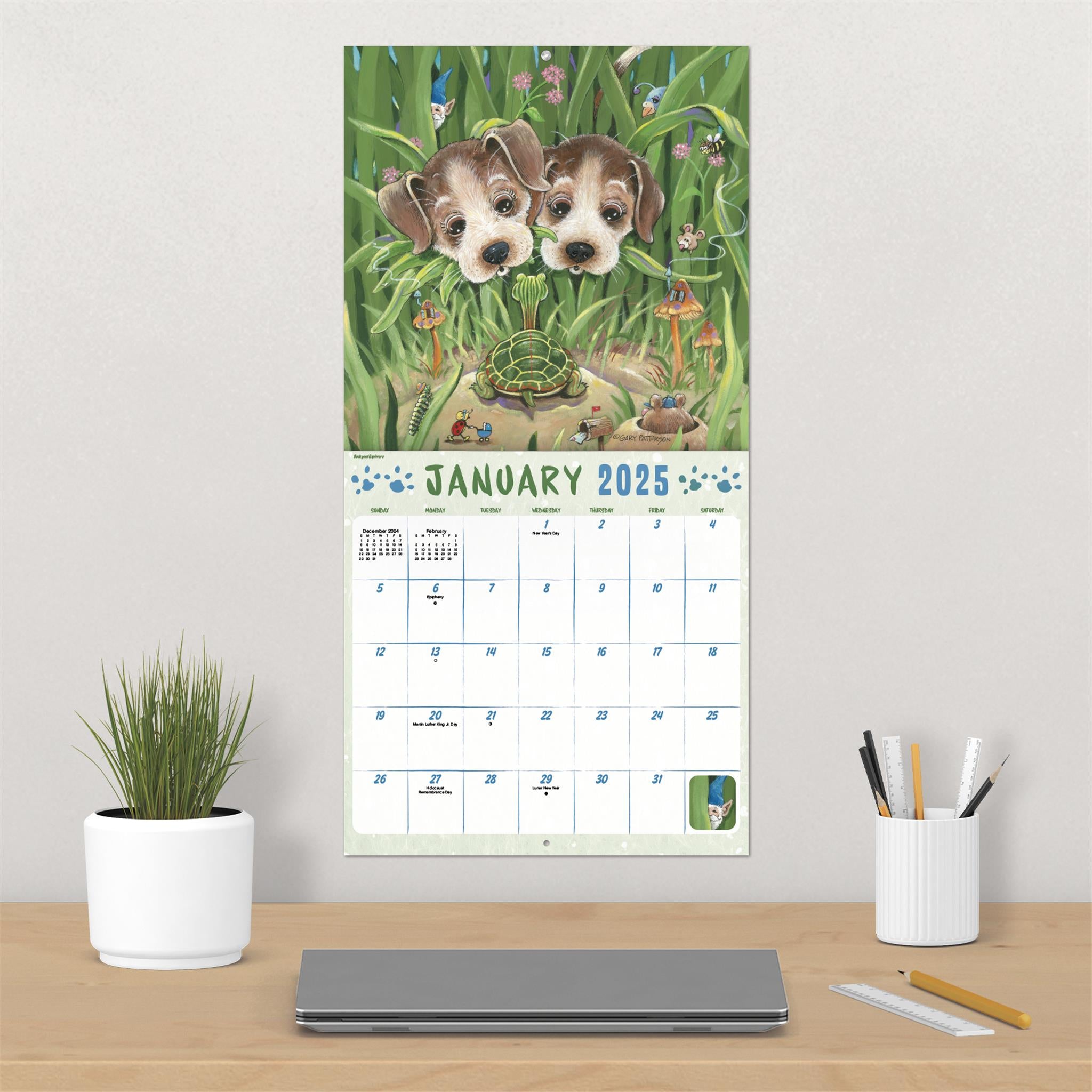 Dogs Gary Patterson Wall 2025 Calendar - Online Exclusive