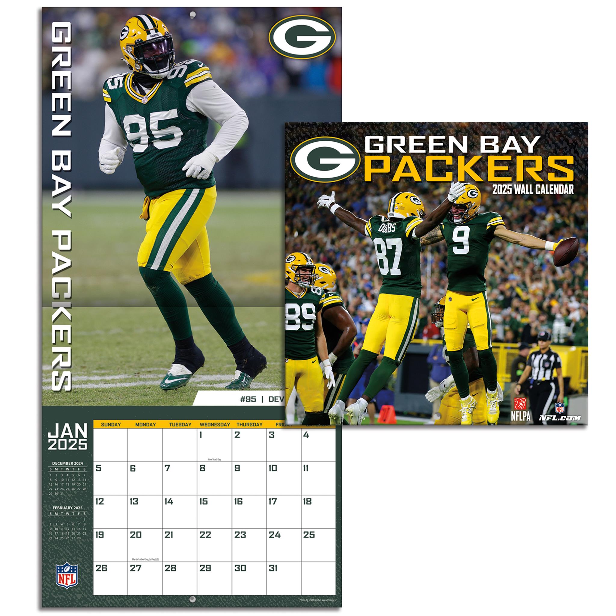 NFL Green Bay Packers Mini 2025 Calendar - Online Exclusive