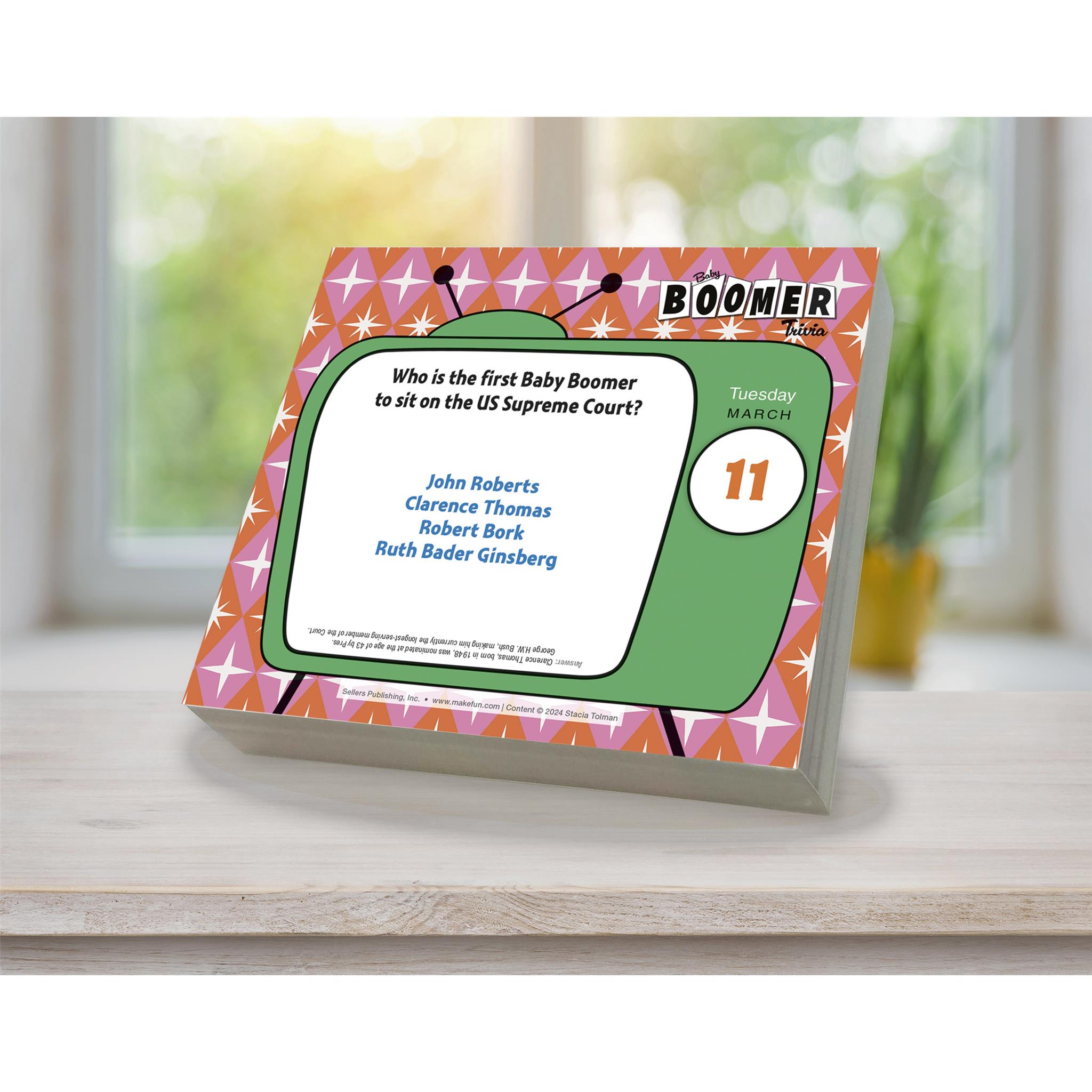 Baby Boomer Trivia Box 2025 Calendar