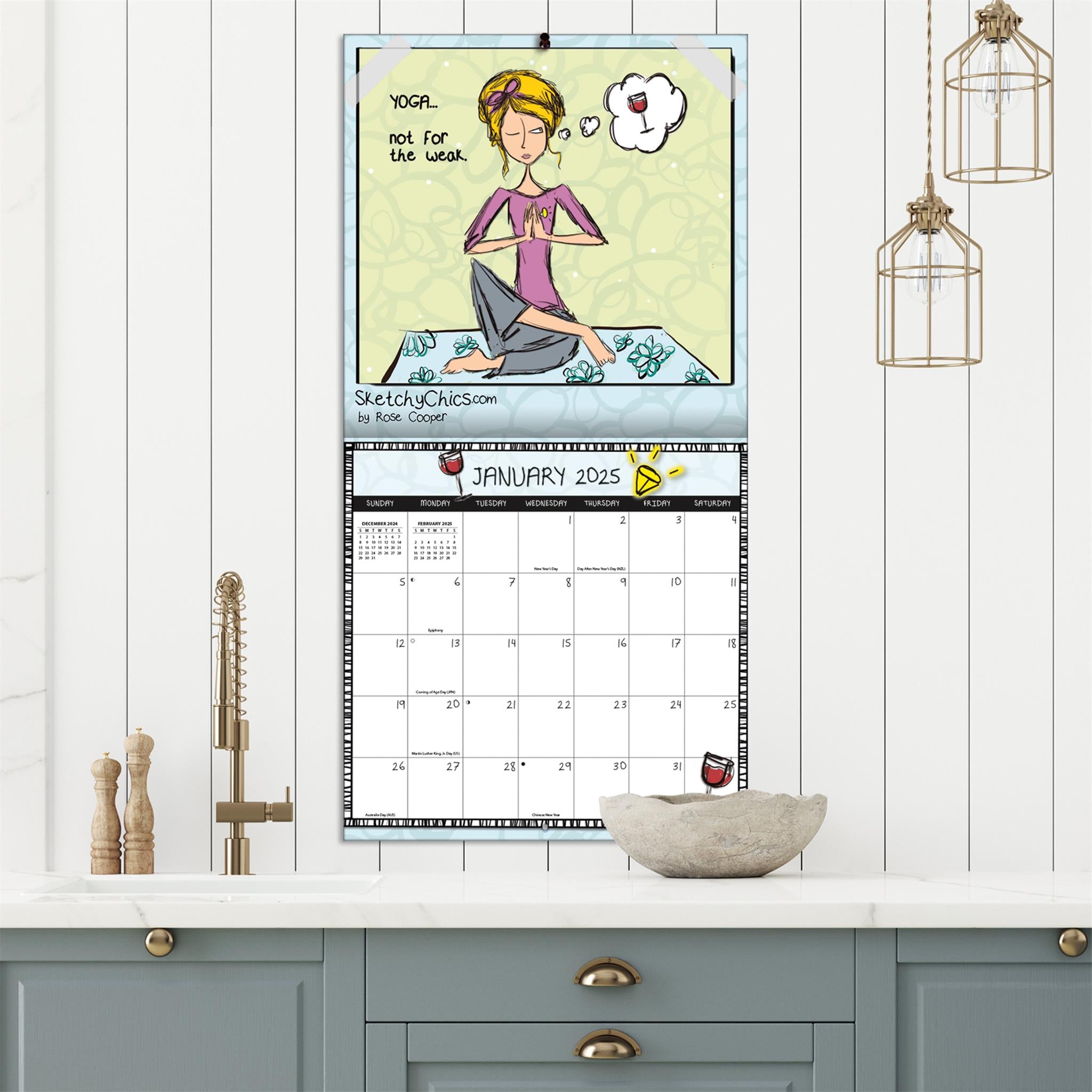 Sketchy Chics Wall 2025 Calendar - Online Exclusive