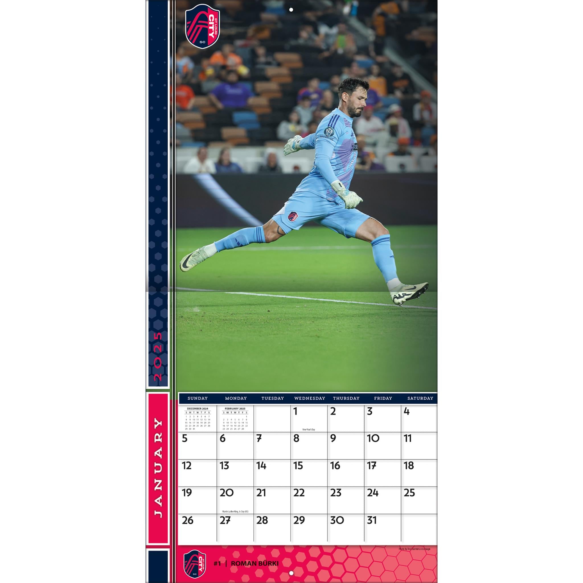 MLS St Louis City Wall 2025 Calendar - Online Exclusive