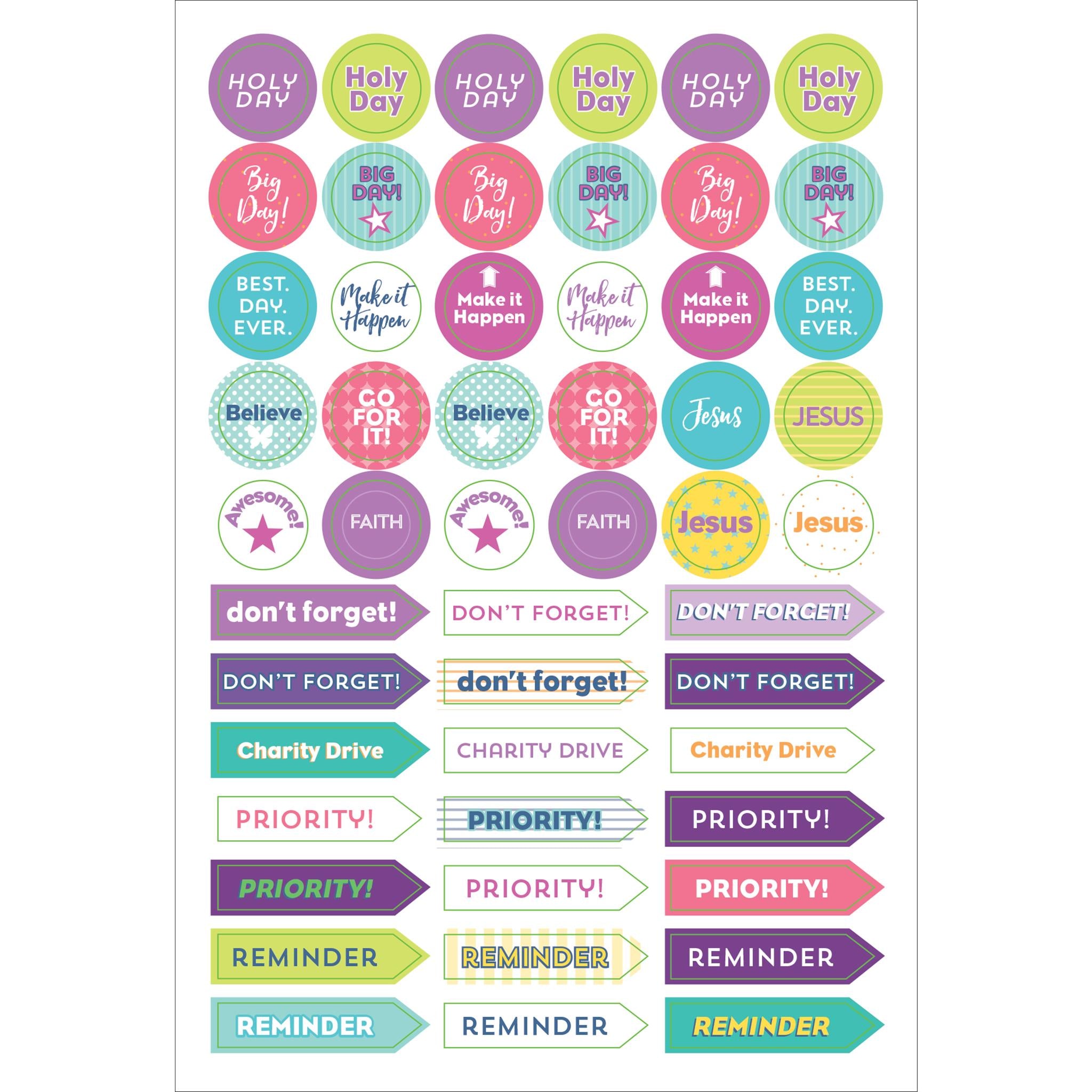 Bible Planner Stickers