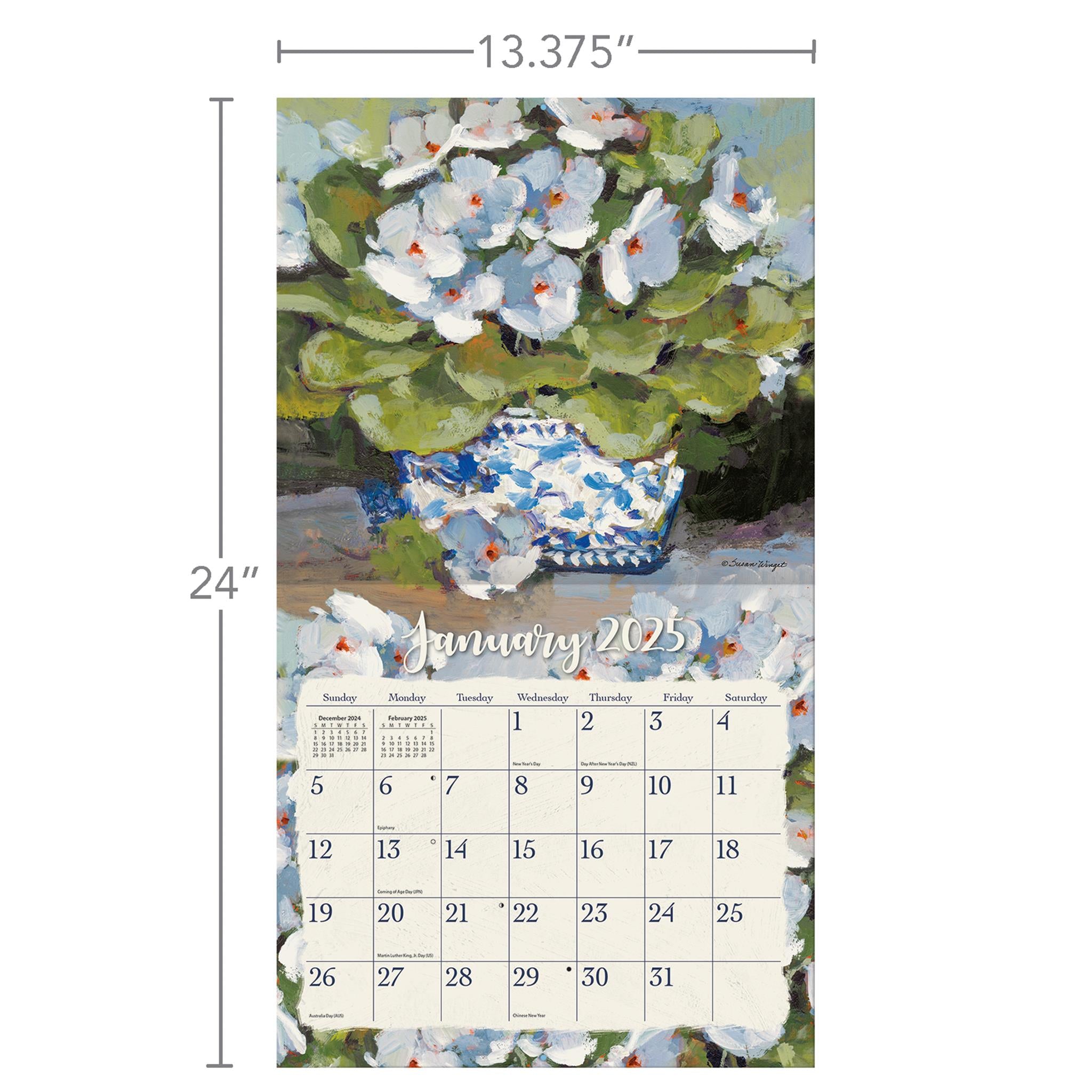 Gallery Florals Wall 2025 Calendar - Online Exclusive