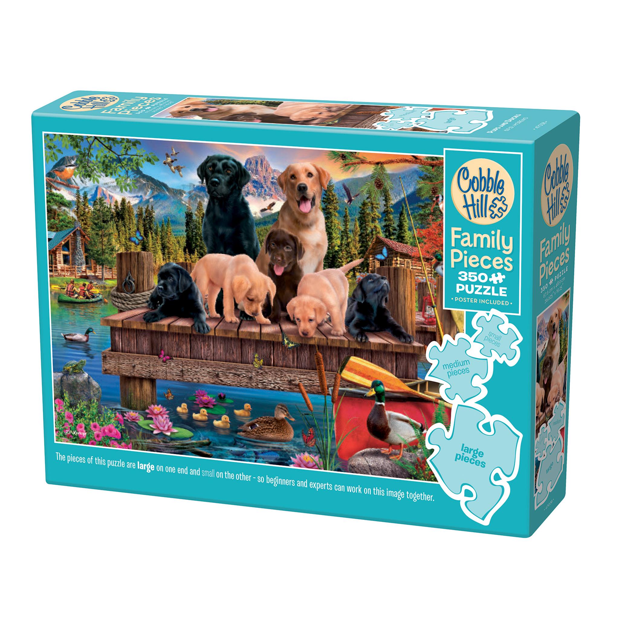 Pups and Ducks 350 Piece Puzzle Cobble Hill