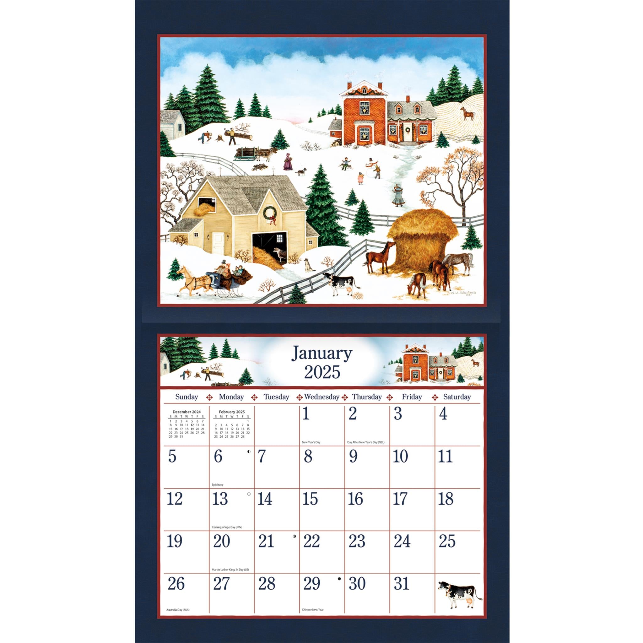 Linda Nelson Stocks Special Edition with Print Wall 2025 Calendar