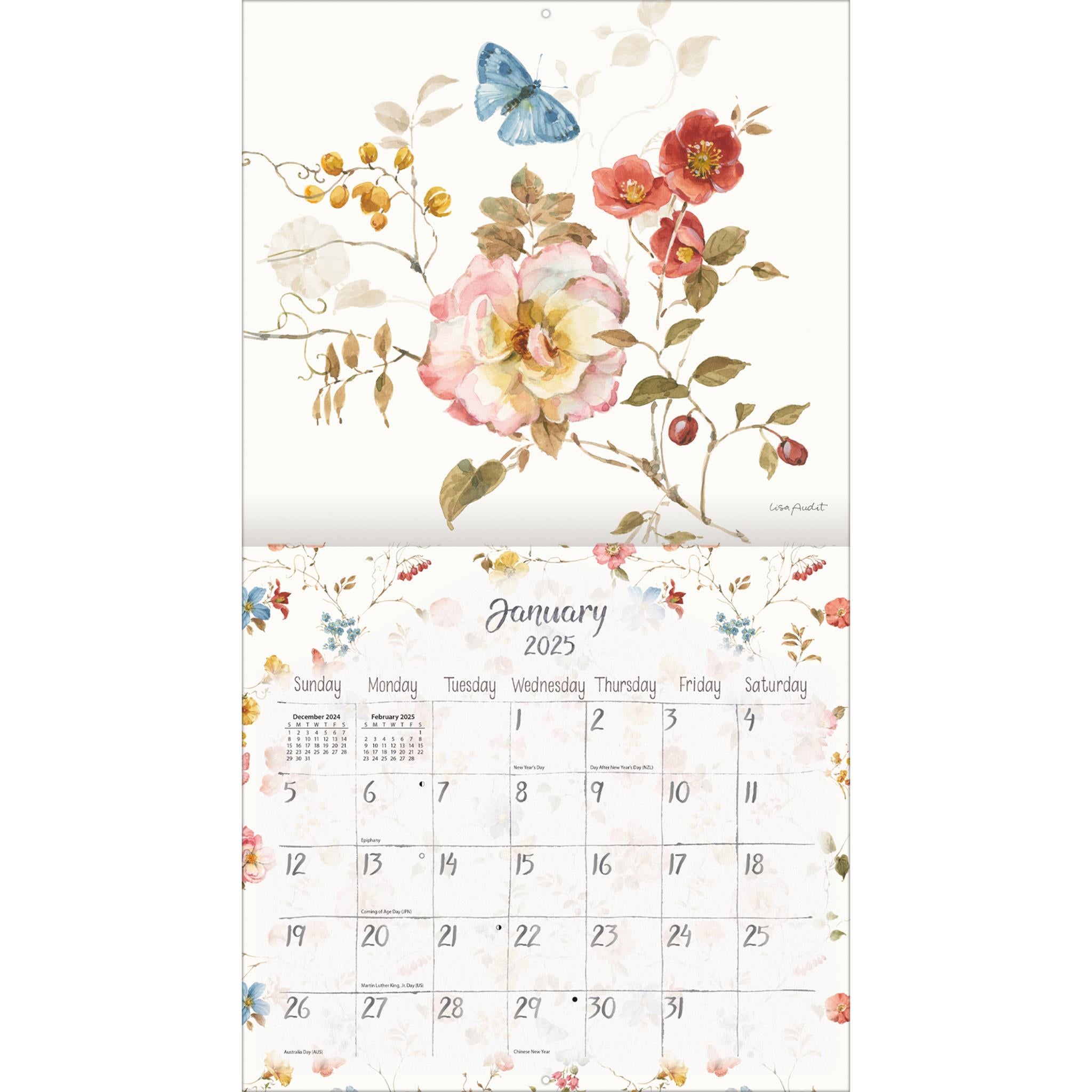 Watercolor Seasons Wall 2025 Calendar - Online Exclusive