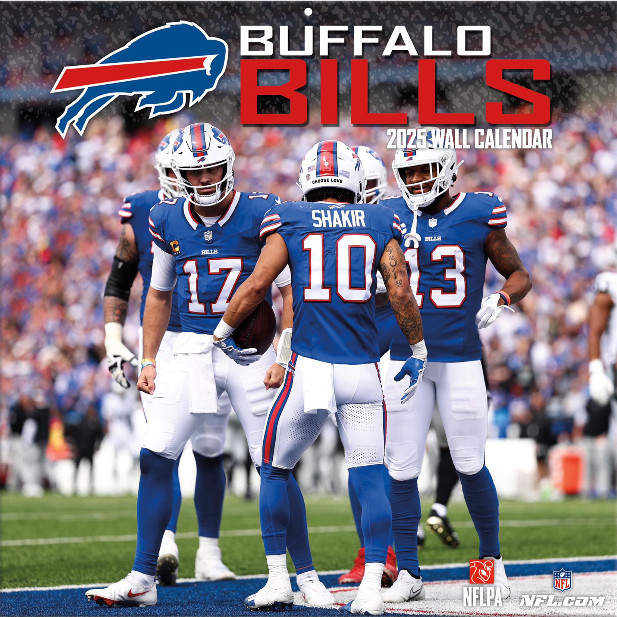 NFL Buffalo Bills Wall 2025 Calendar