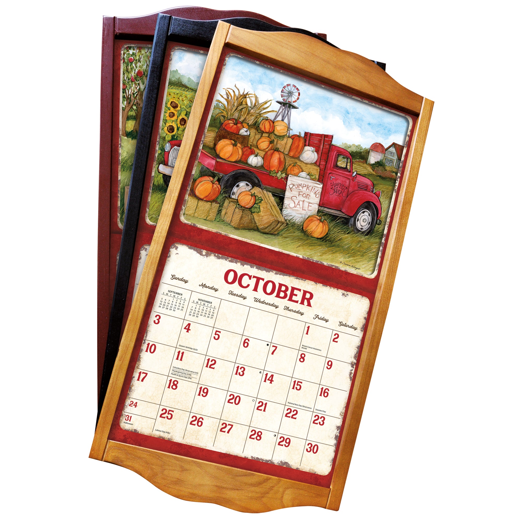 Oak Wooden Calendar Frame