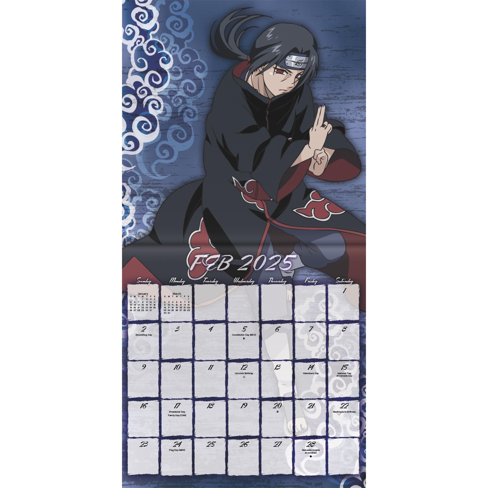 Naruto Shippuden Mini 2025 Calendar - Online Exclusive