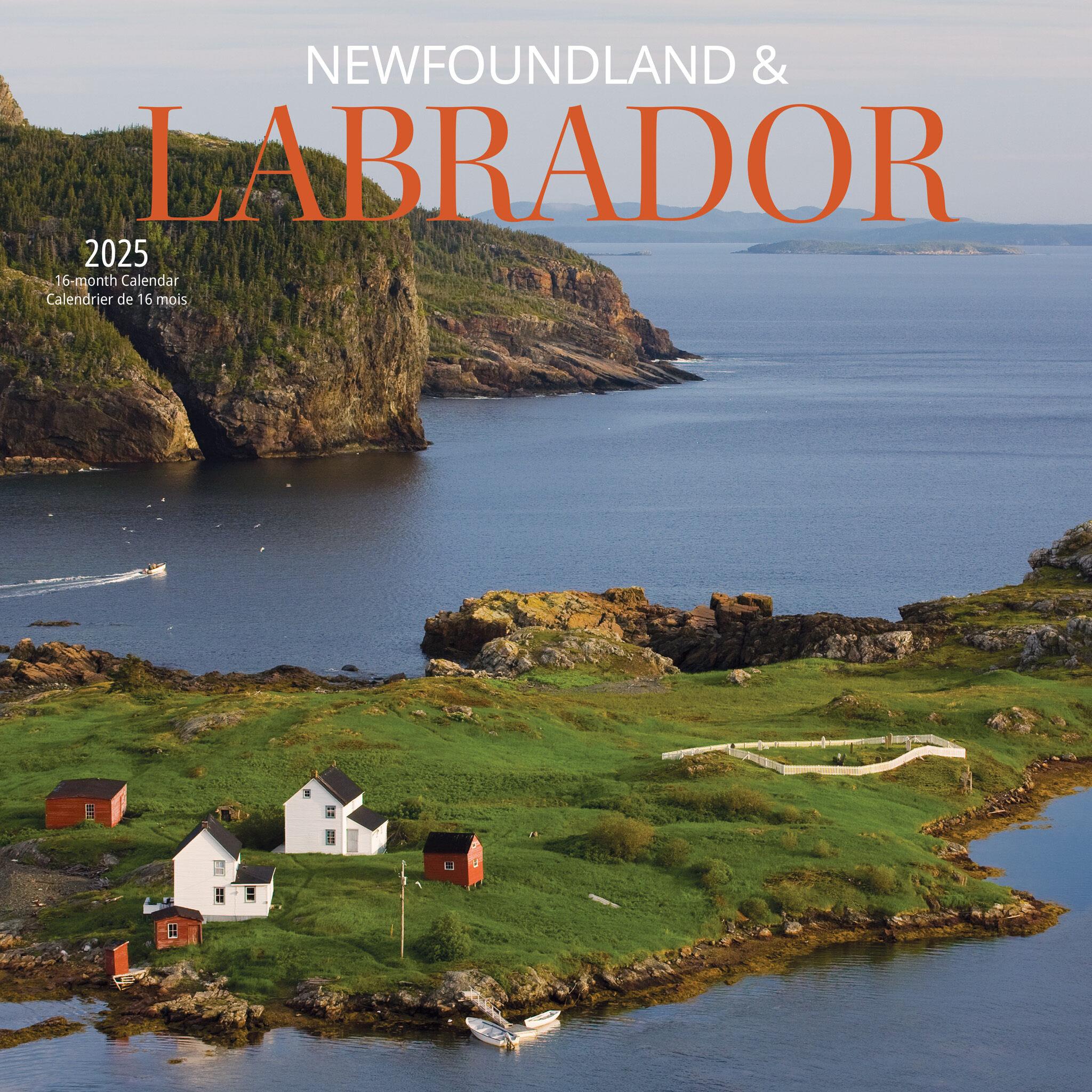 Newfoundland And Labrador Wall 2025 Calendar