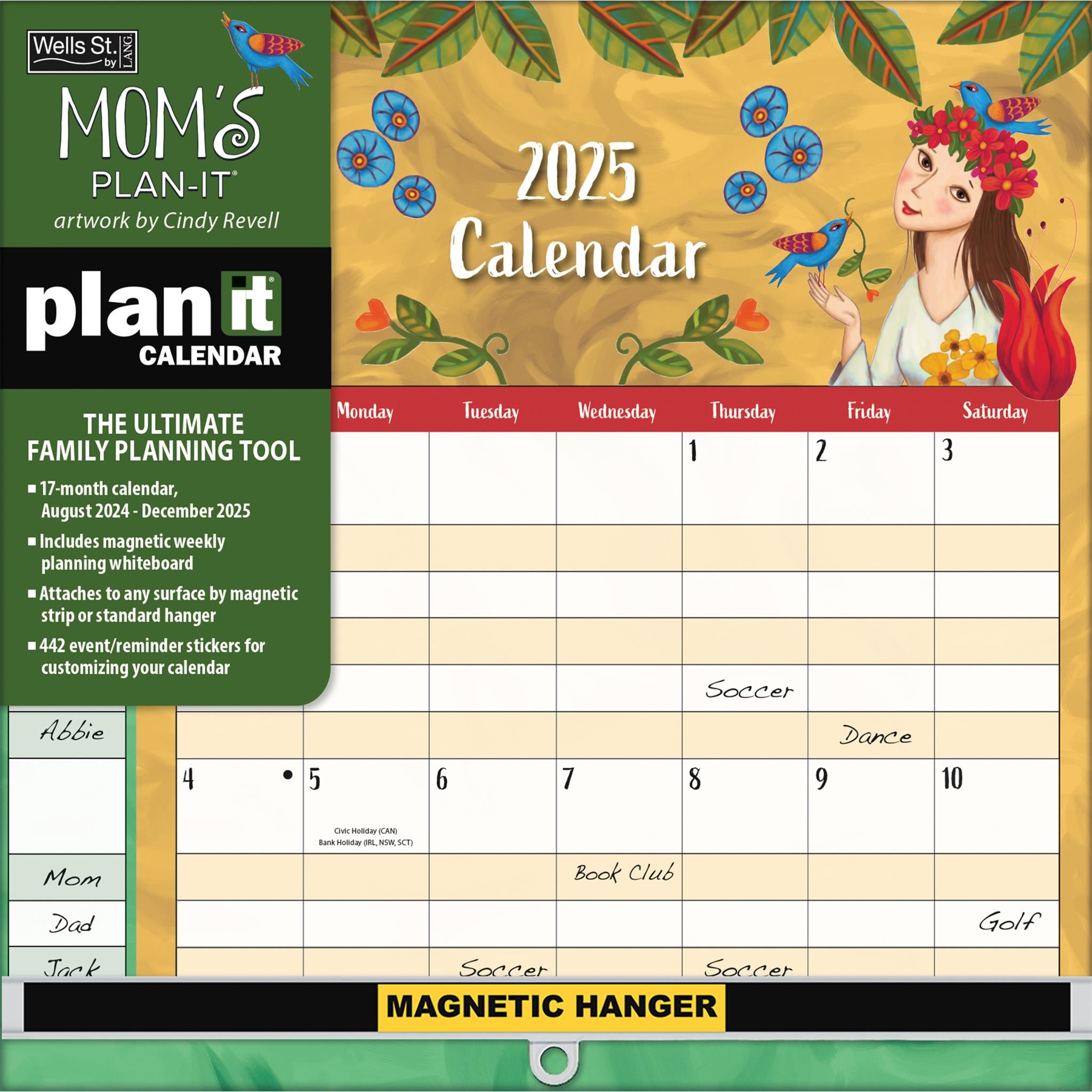 Moms Plan It Wall 2025 Calendar