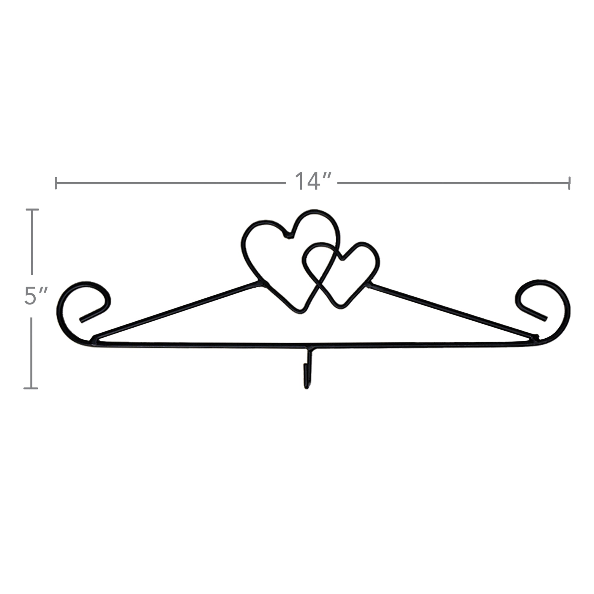 Heart Wrought Iron Calendar Hanger