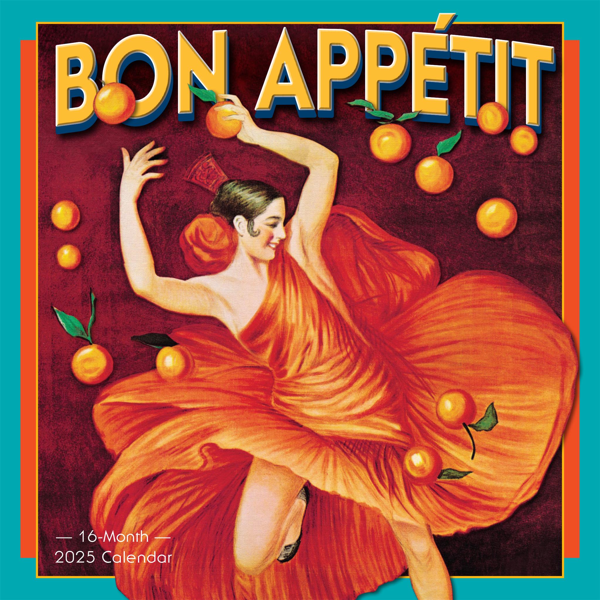 Bon Appetit Wall 2025 Calendar