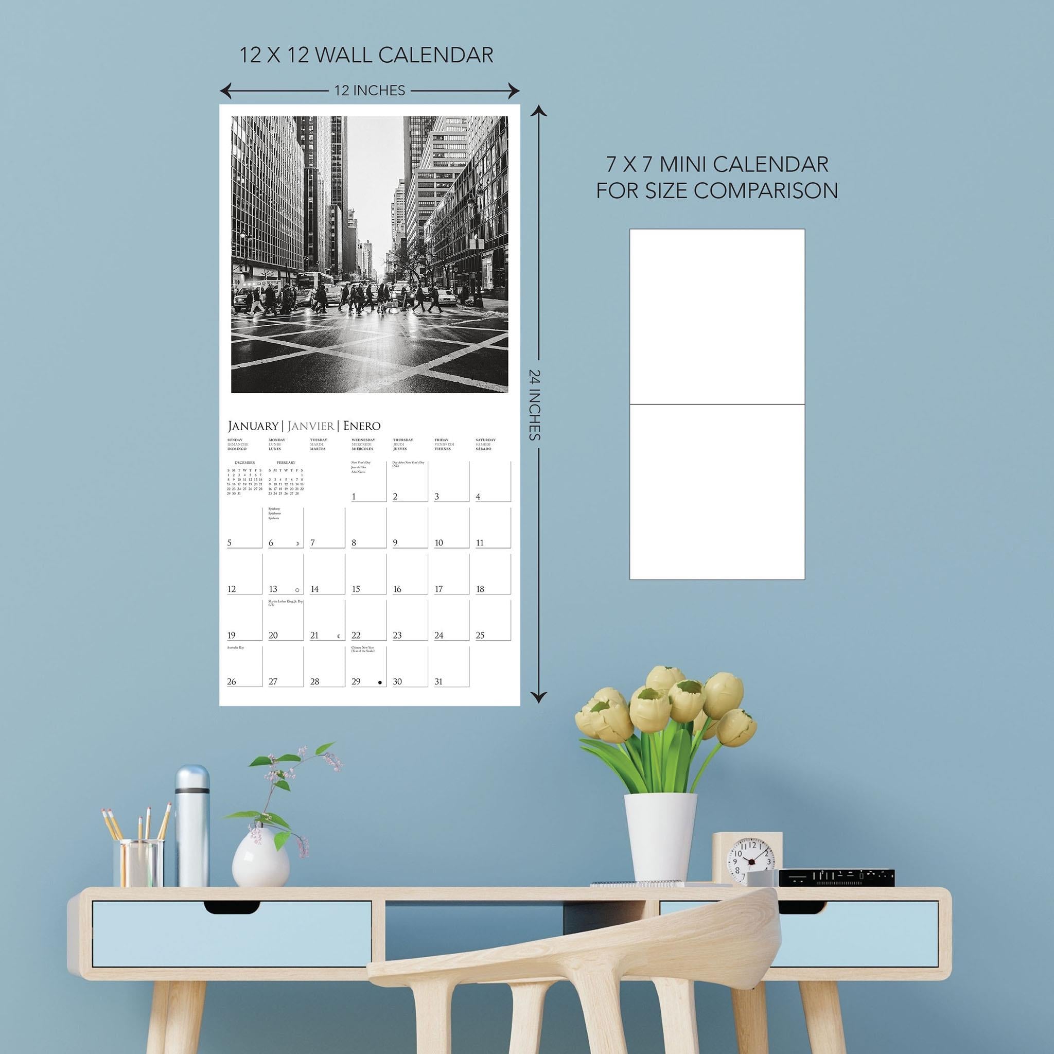 New York Wall 2025 Calendar - Online Exclusive