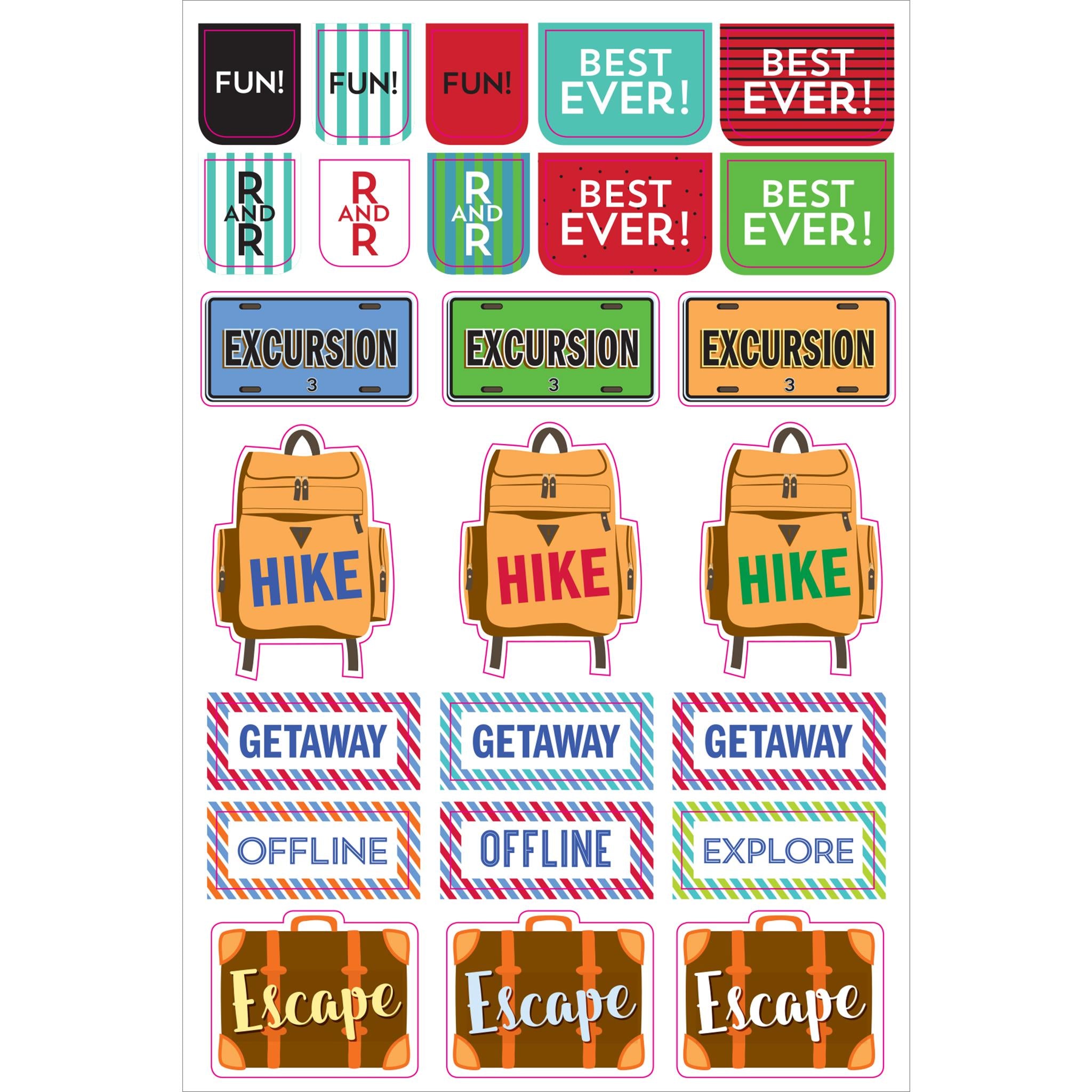 Travel Planner Stickers