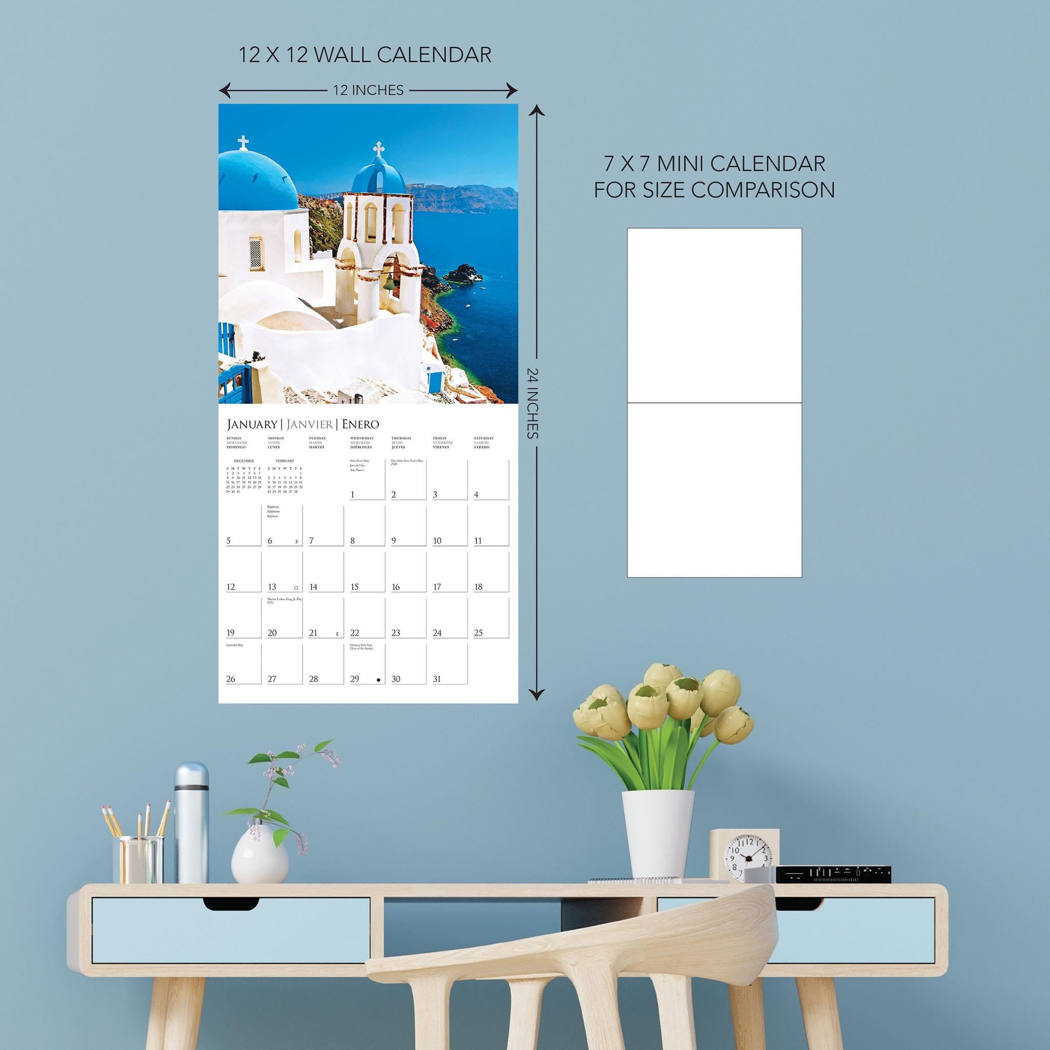 Greek Isles Wall 2025 Calendar - Online Exclusive