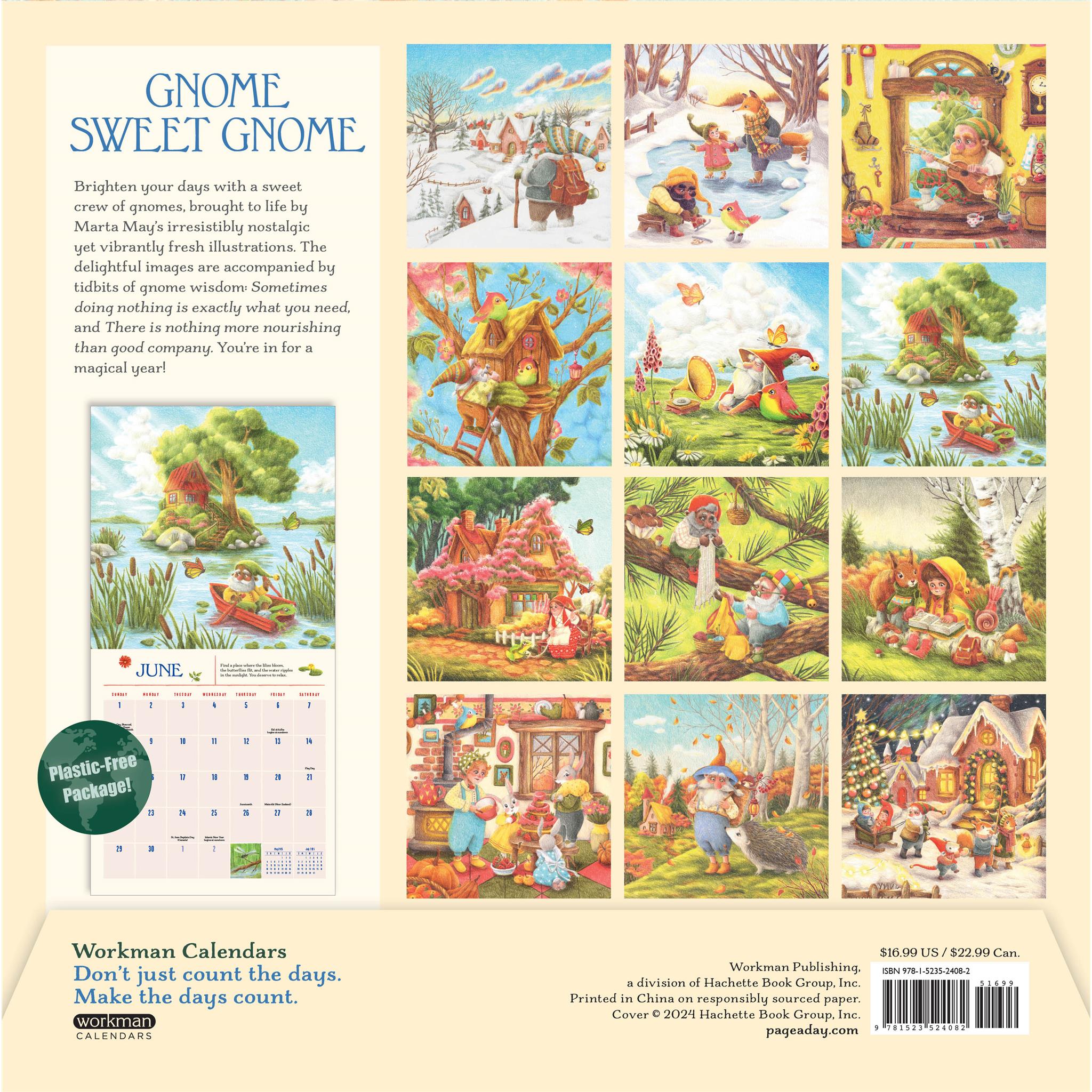 Gnome Life Wall 2025 Calendar - Online Exclusive