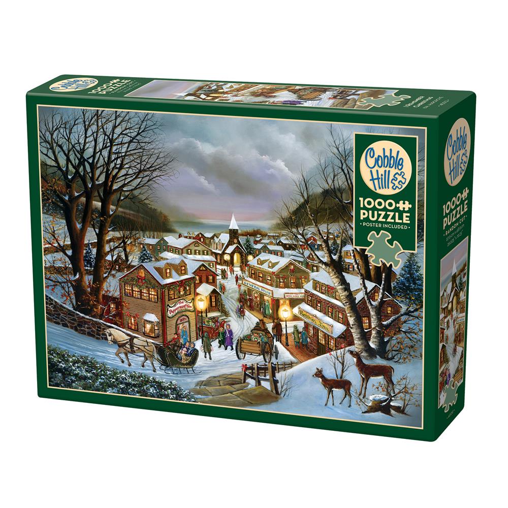 White Mountain Christmas Village 1000 Piece Puzzle