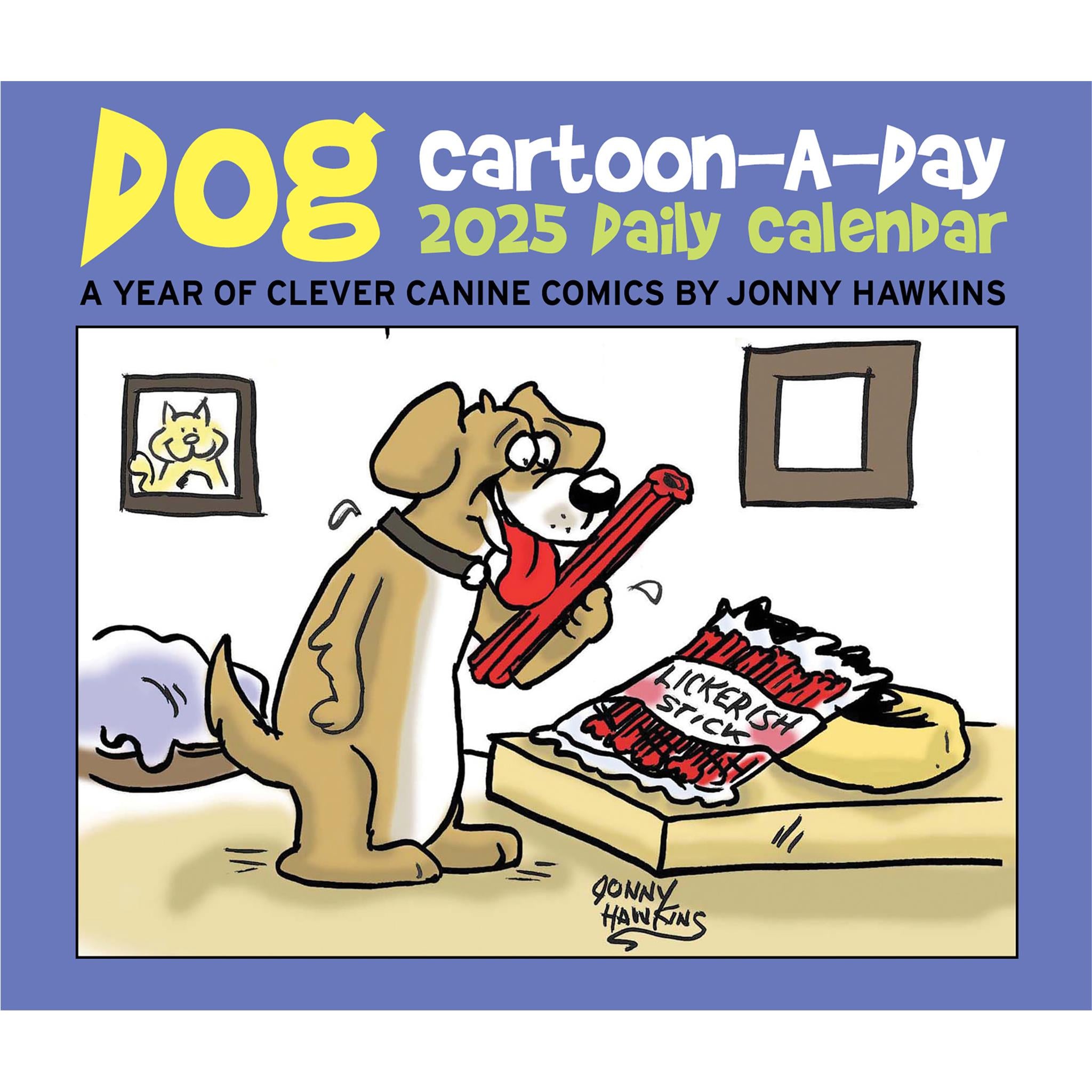 Dog Cartoon A Day By Jonny Hawkins Box 2025 Calendar - Online Exclusive