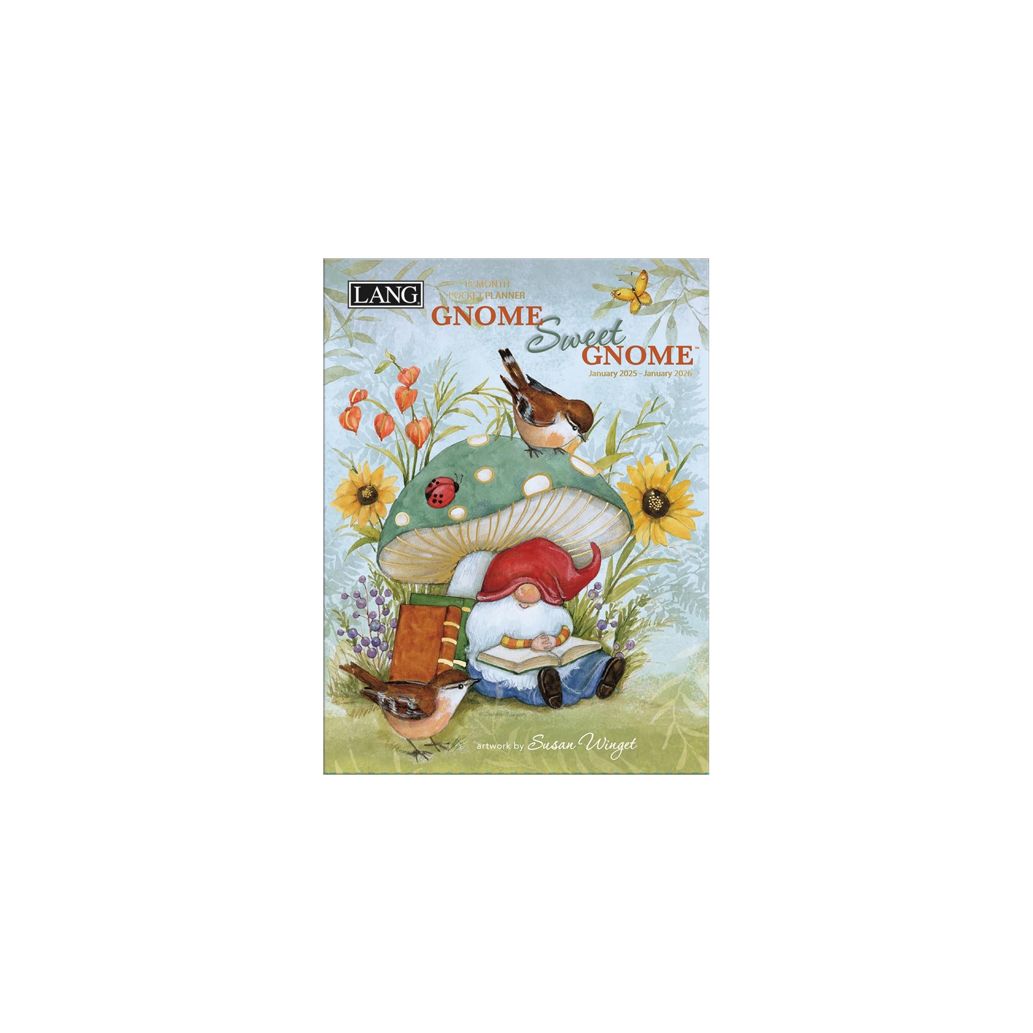 Gnome Sweet Gnome Monthly Pocket Planner 2025 Calendar