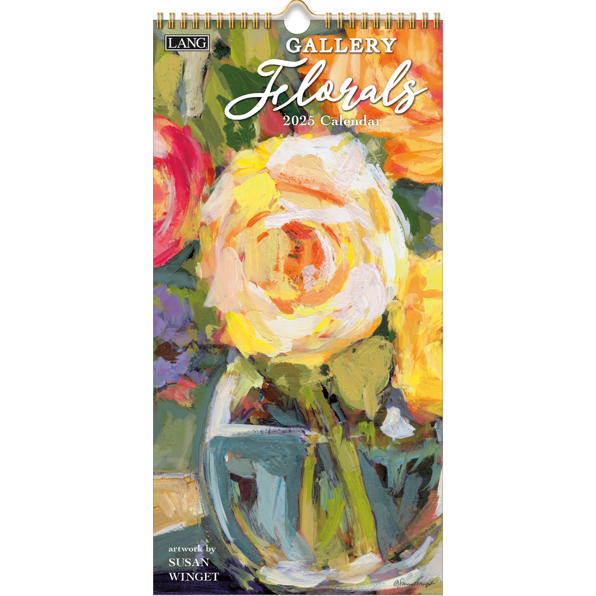 Gallery Florals Slim 2025 Calendar product image | Calendar Club Canada