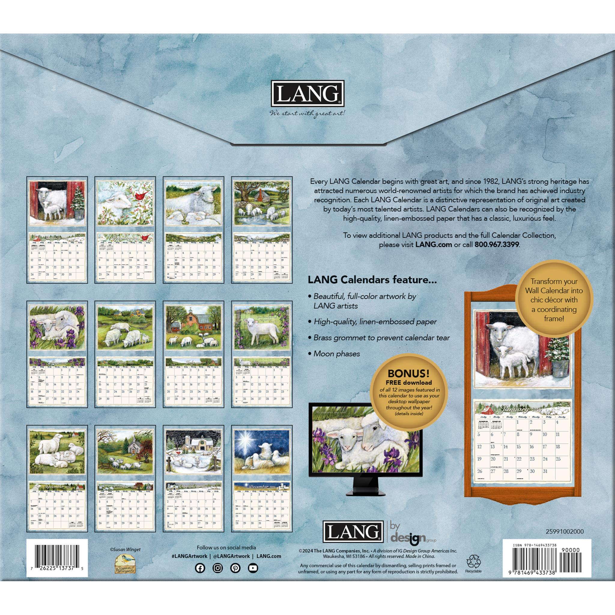 Lord Is My Shepherd Wall 2025 Calendar