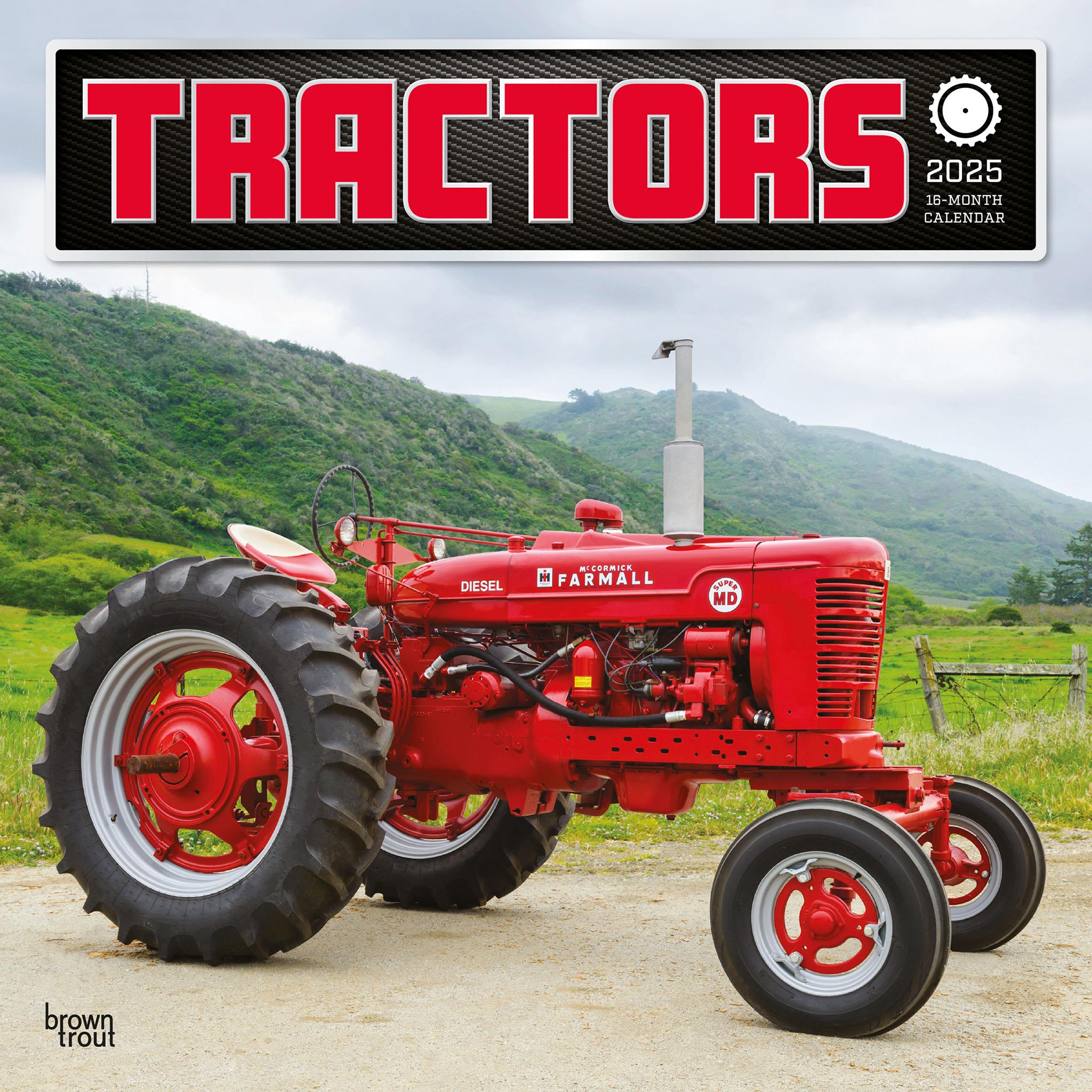 Tractors Wall 2025 Calendar - Online Exclusive